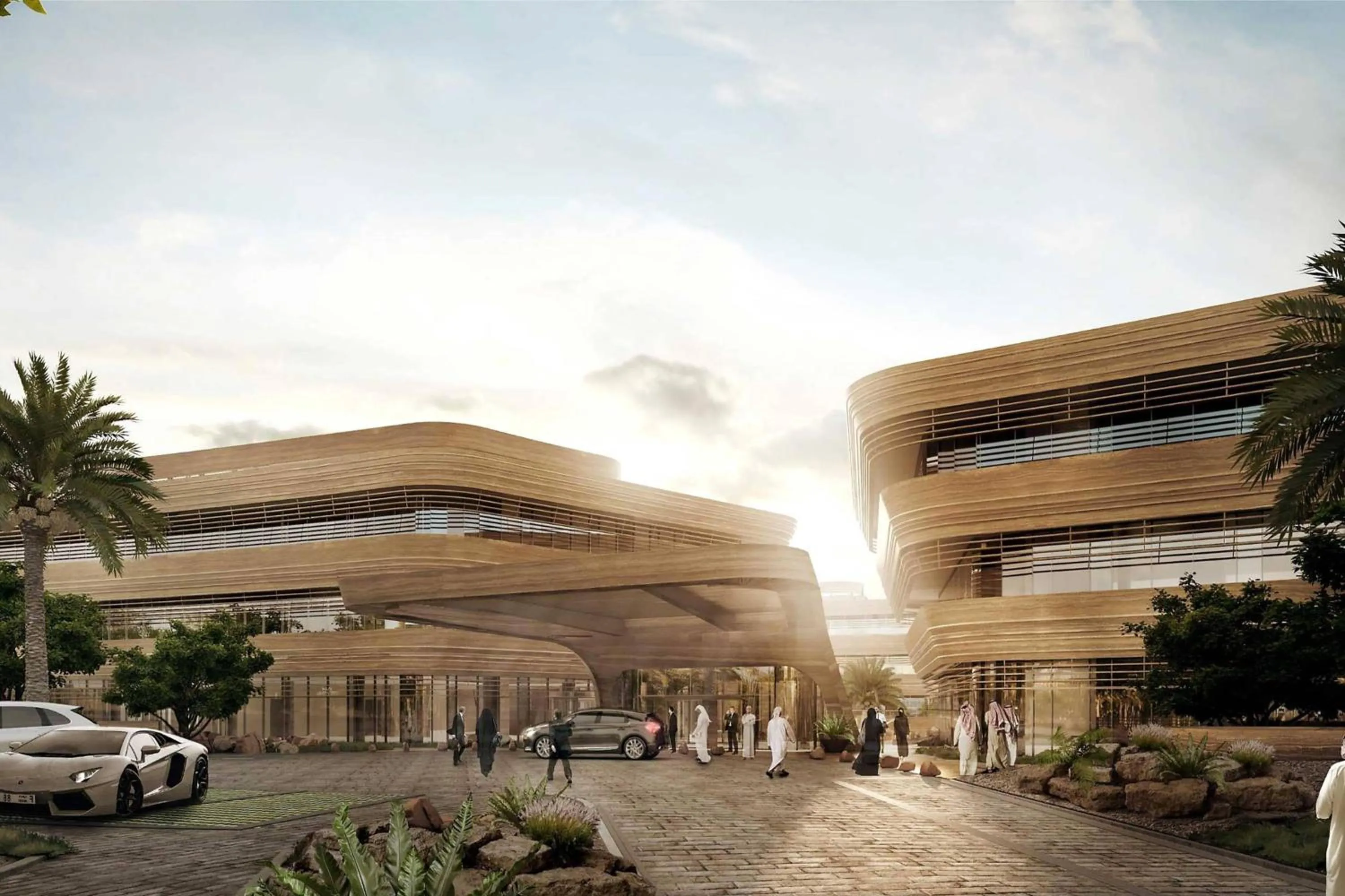 Property building in Riyadh Diplomatic Quarter - Marriott Executive Apartments