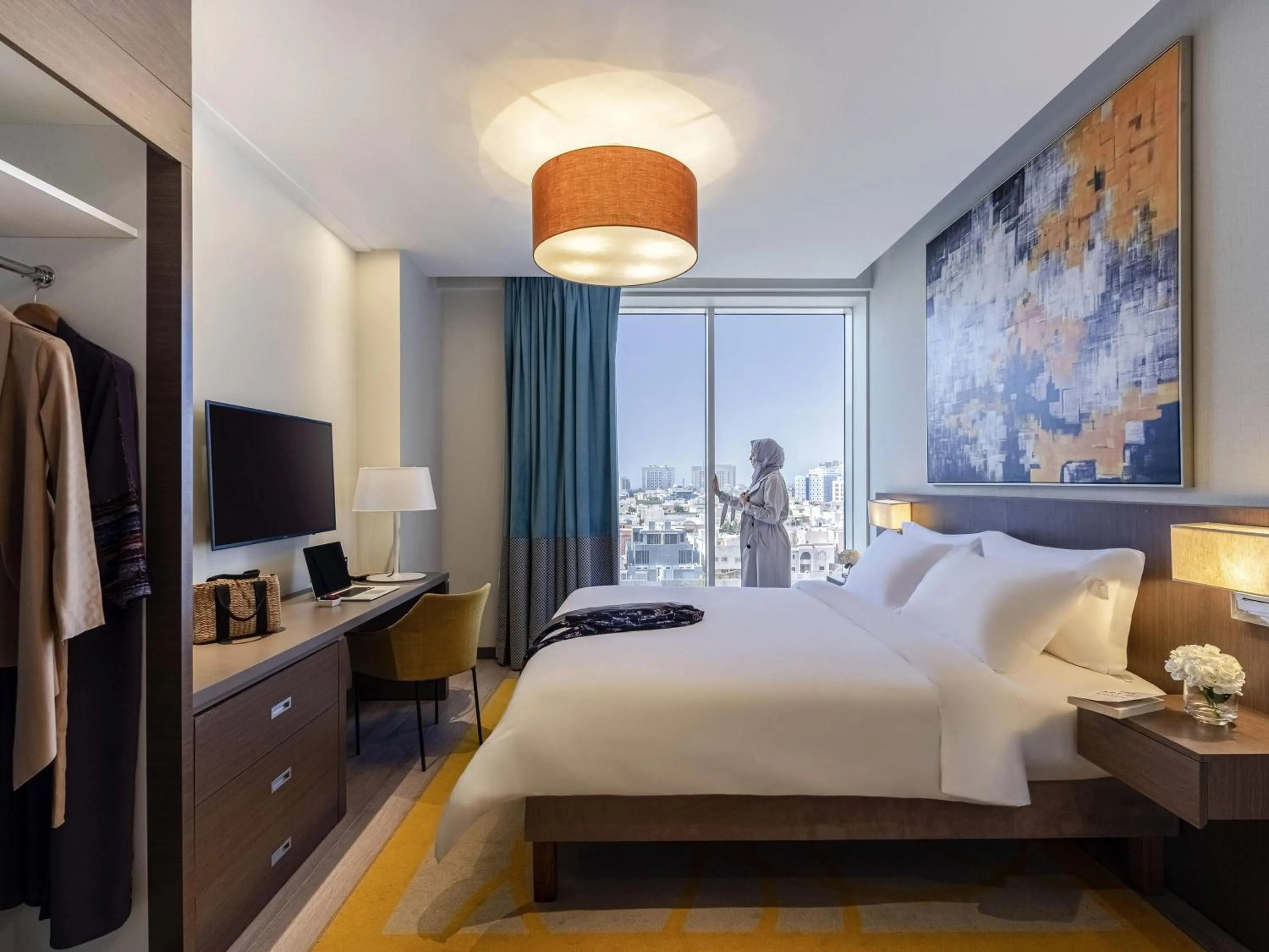 Bedroom, Bed in Adagio Aparthotel Jeddah Malik Road