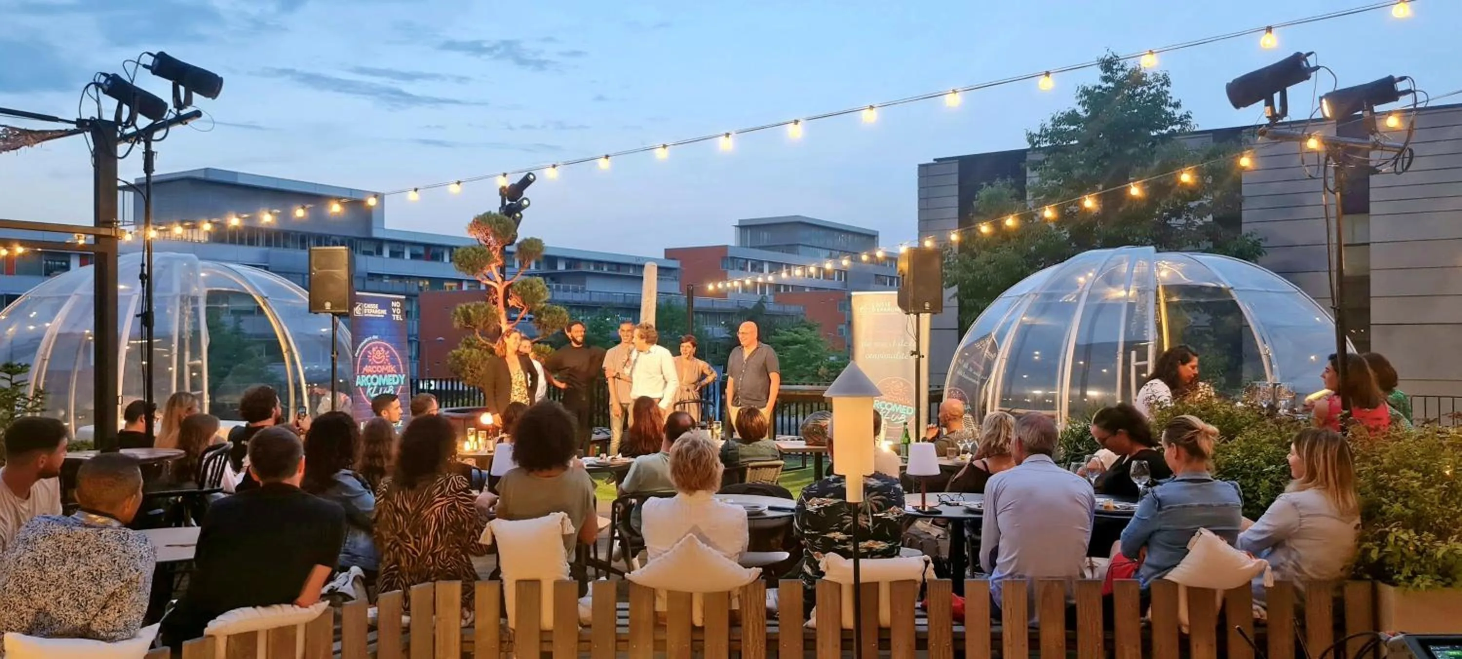 Patio in Novotel Saint-Étienne Centre Gare Châteaucreux