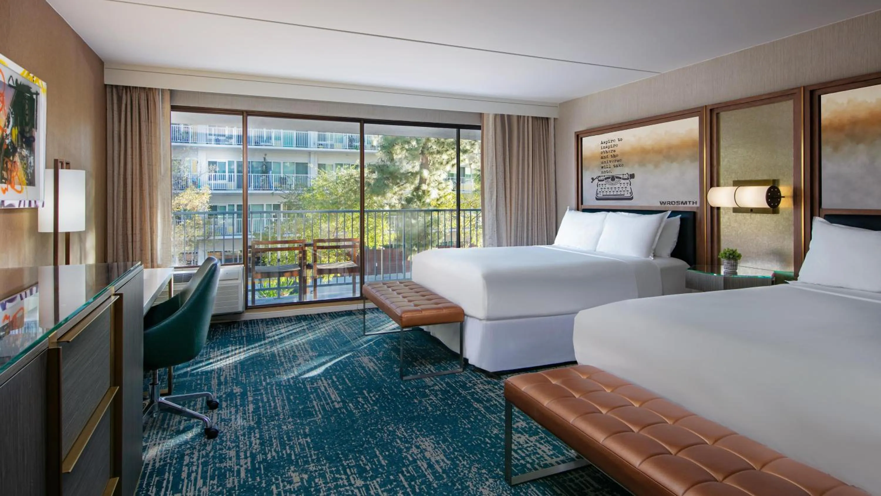 Bedroom, Bed in Hotel Dena, Pasadena Los Angeles, a Tribute Portfolio Hotel