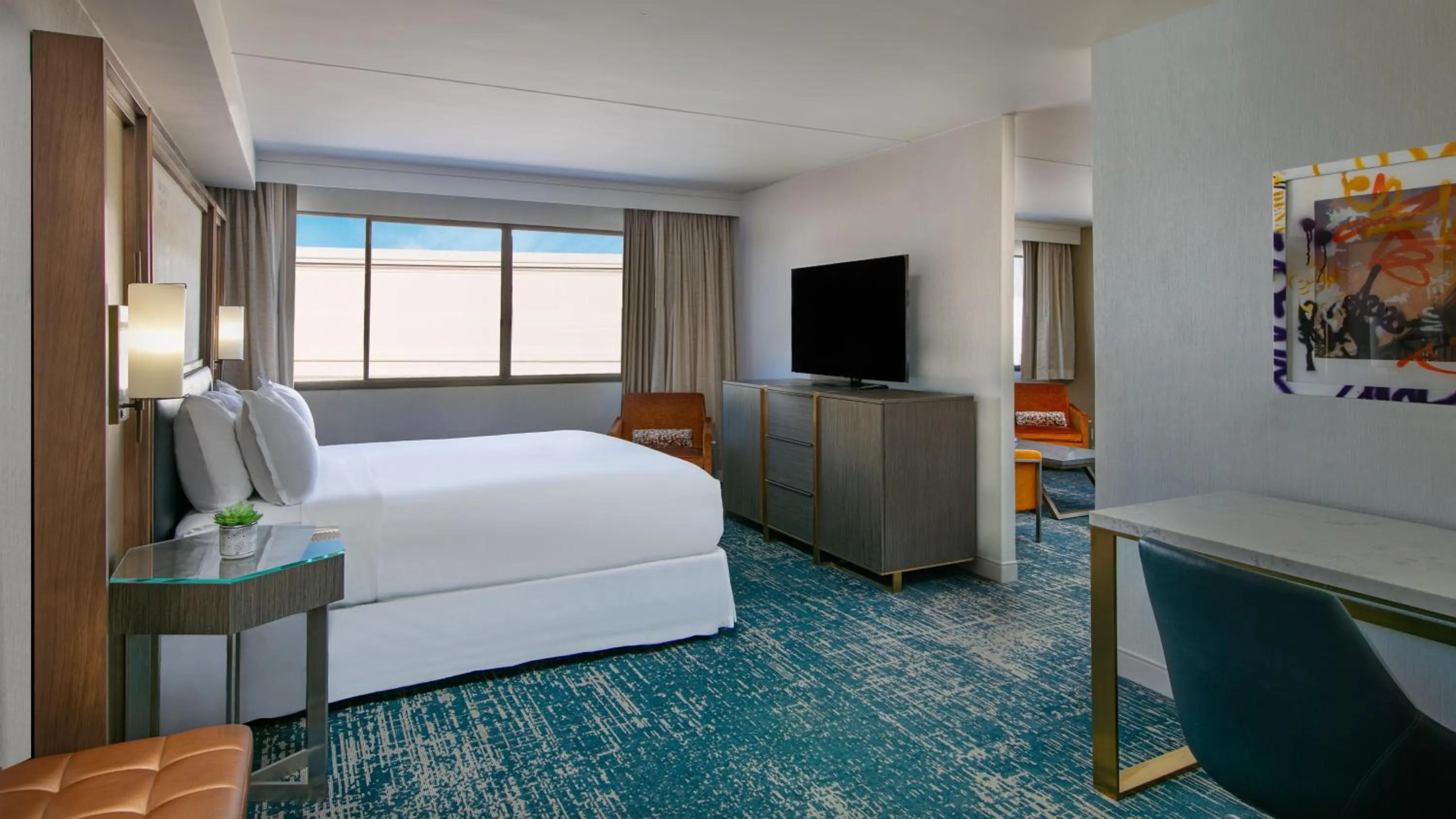 Bedroom, Bed in Hotel Dena, Pasadena Los Angeles, a Tribute Portfolio Hotel