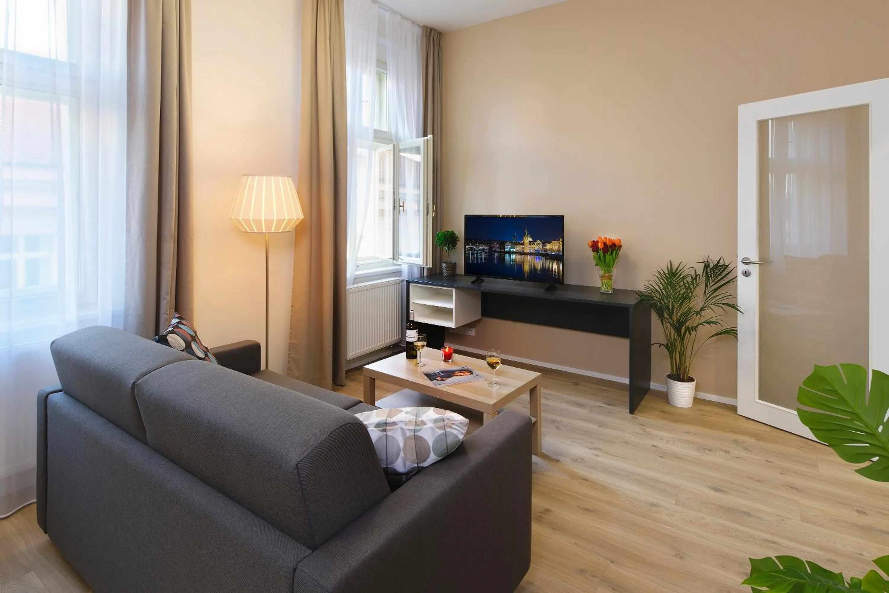 TV and multimedia in DownTown Suites Jugoslavska