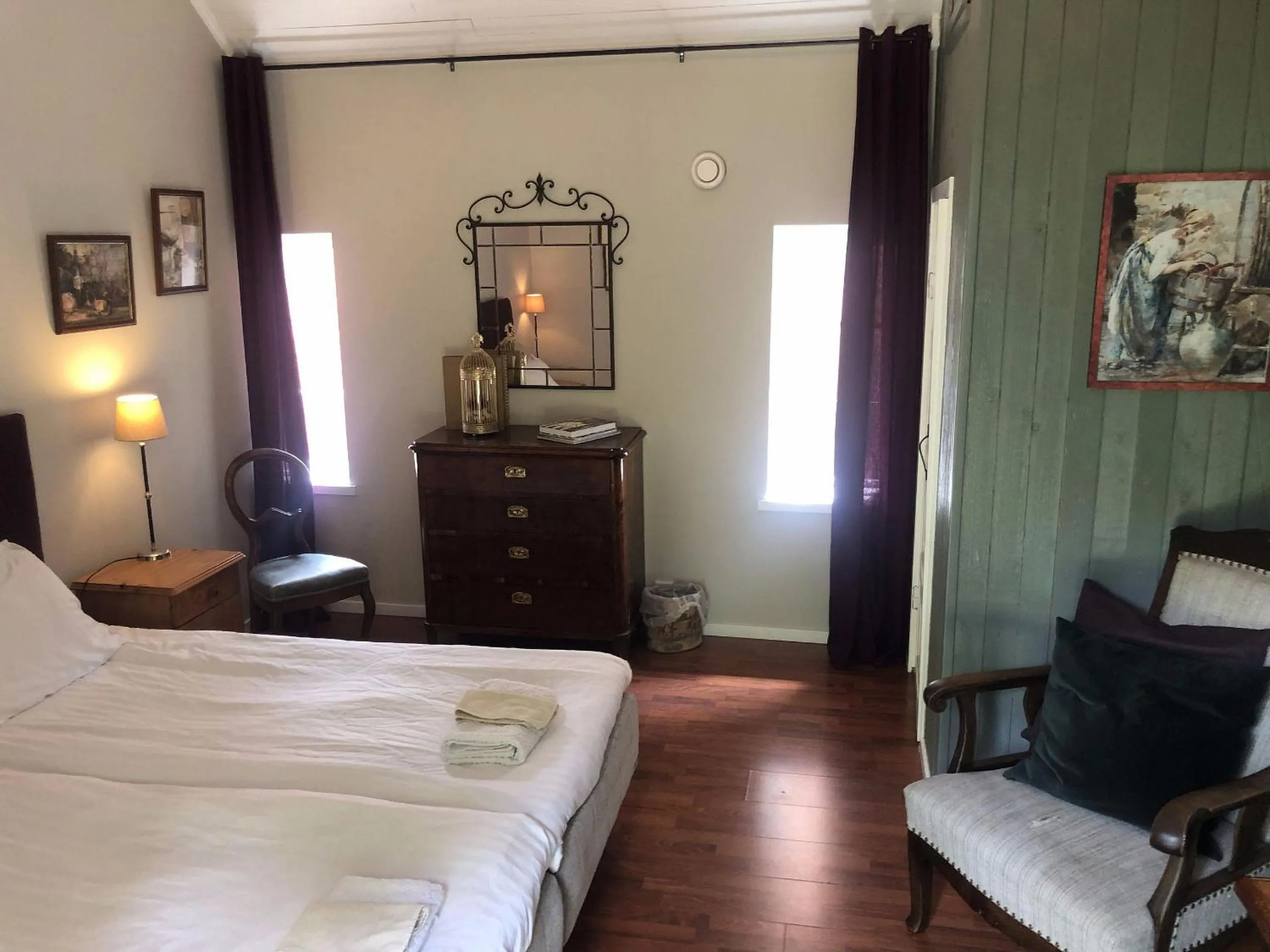 Bed in Vingårdens Bed & Breakfast