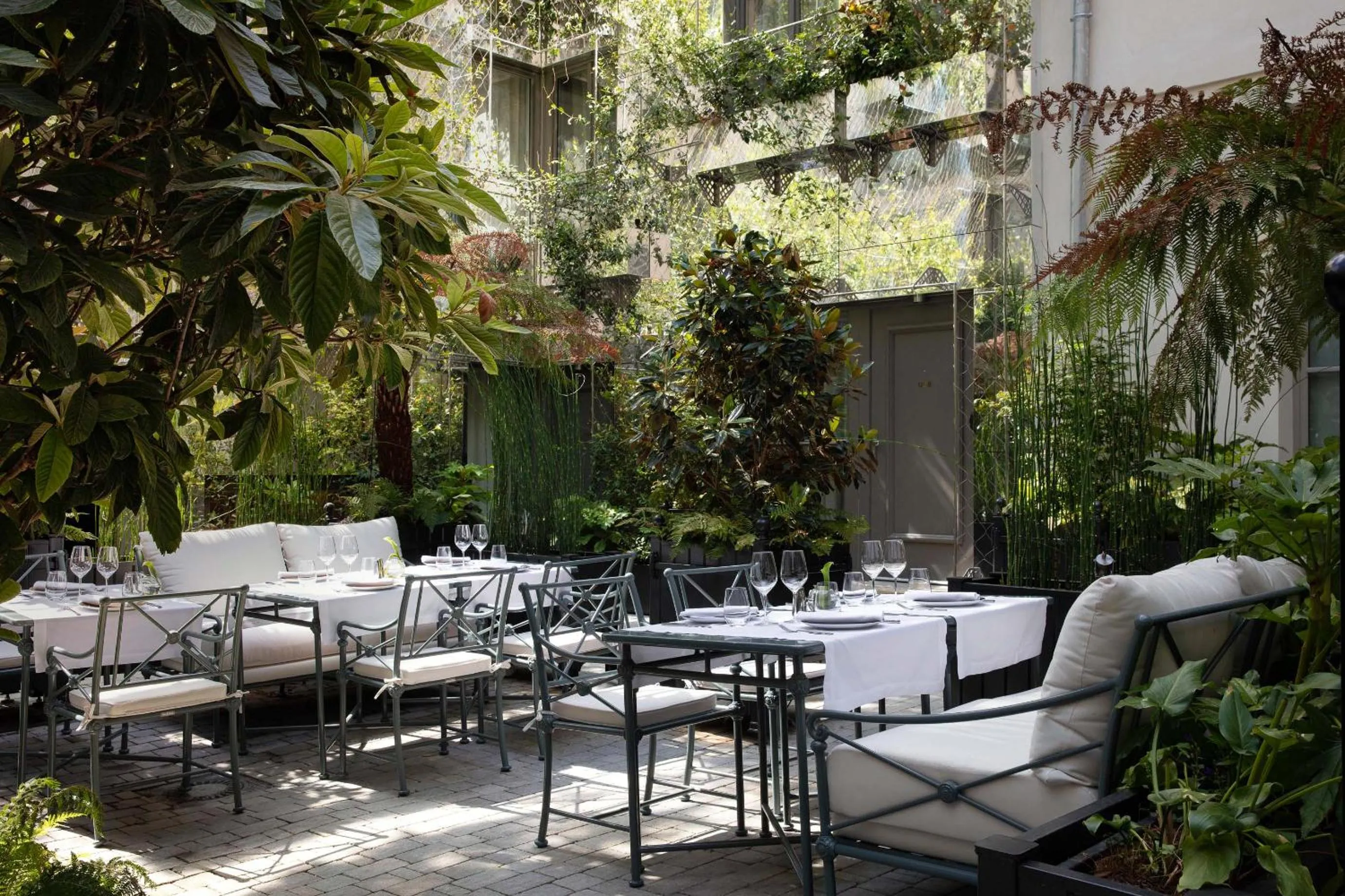Garden view in Les Jardins du Faubourg Hotel & Spa by Shiseido