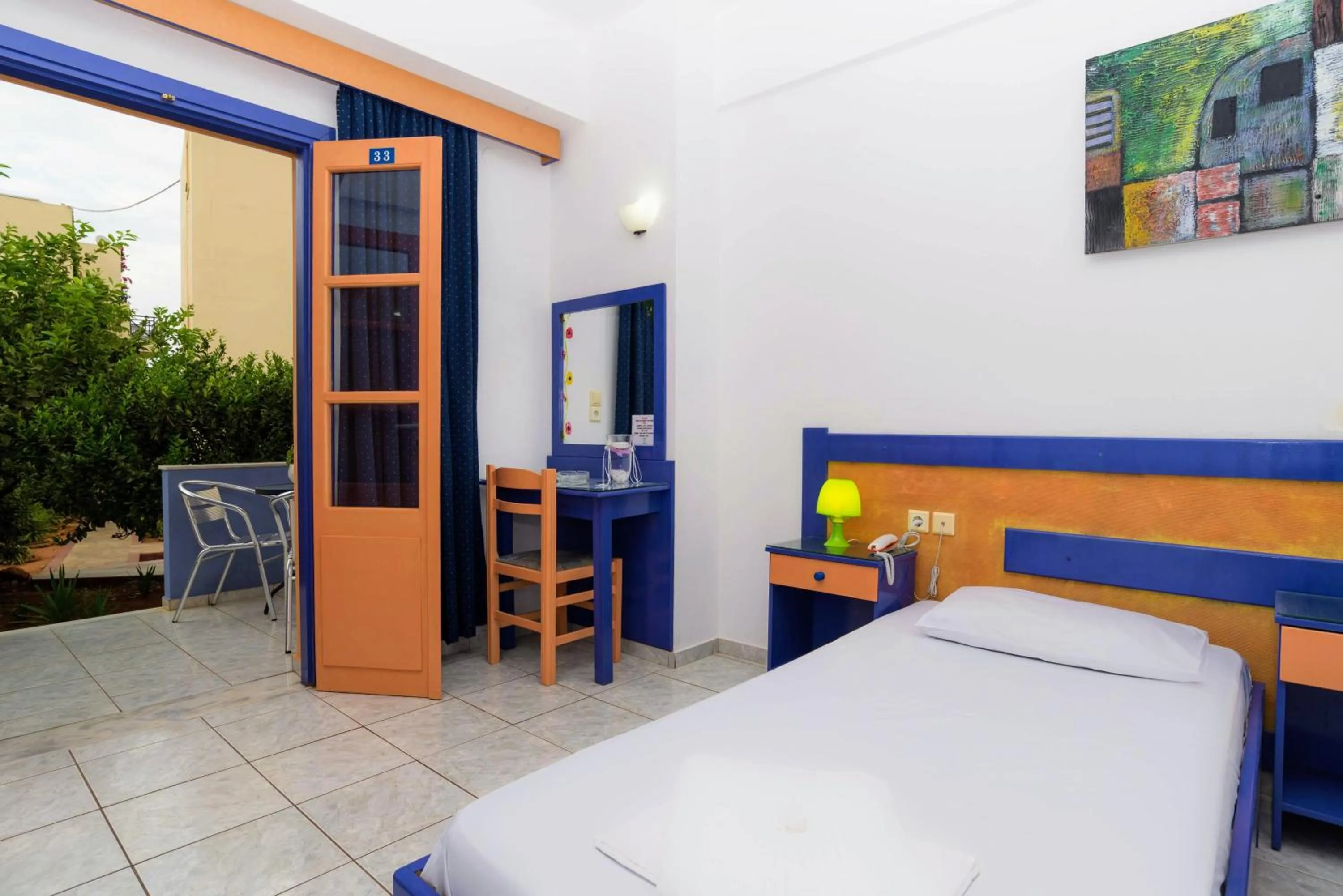 Balcony/Terrace, Bed in Eltina Apartments