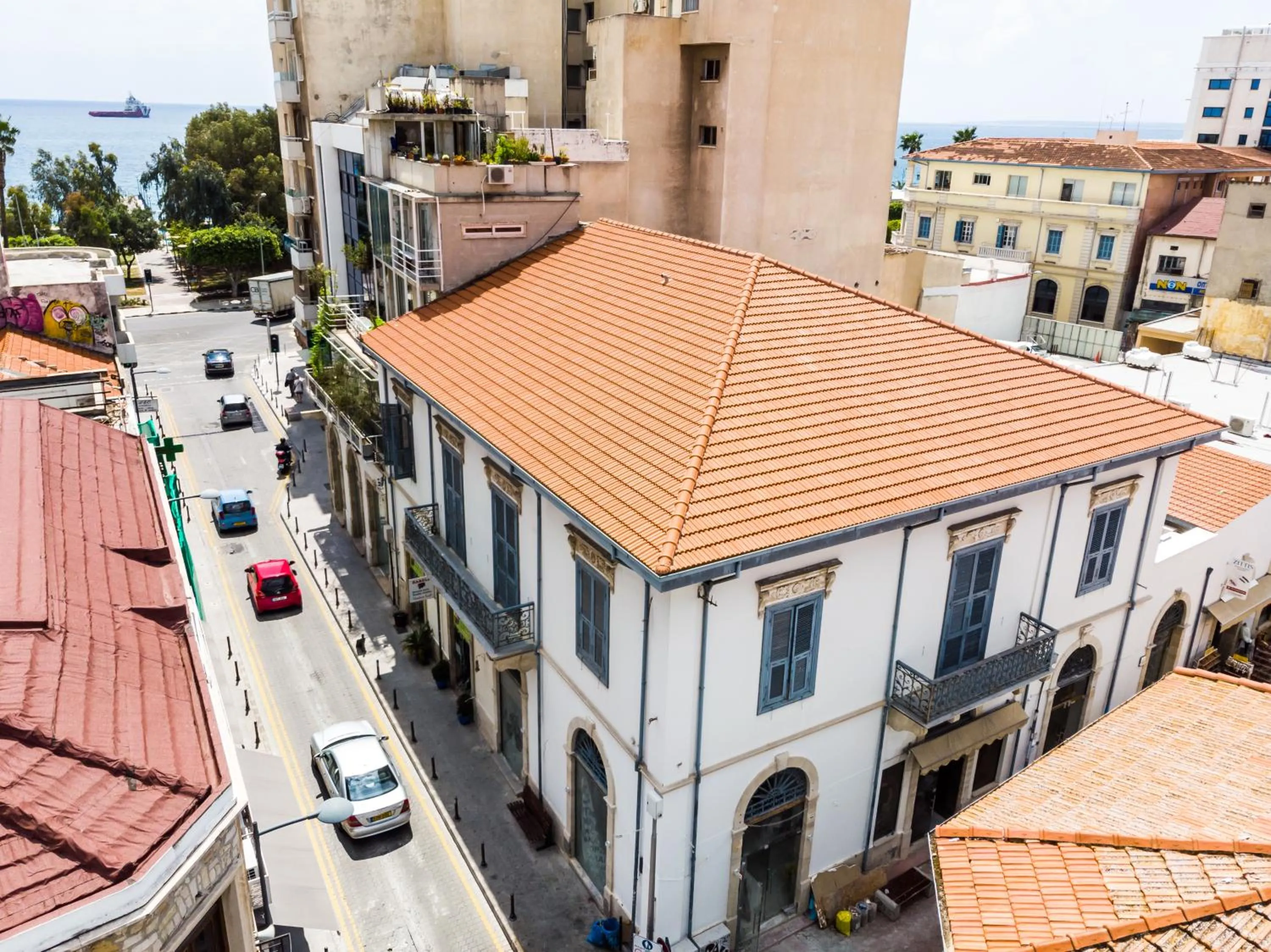 Bird's eye view in Limassol Old Town Mansion