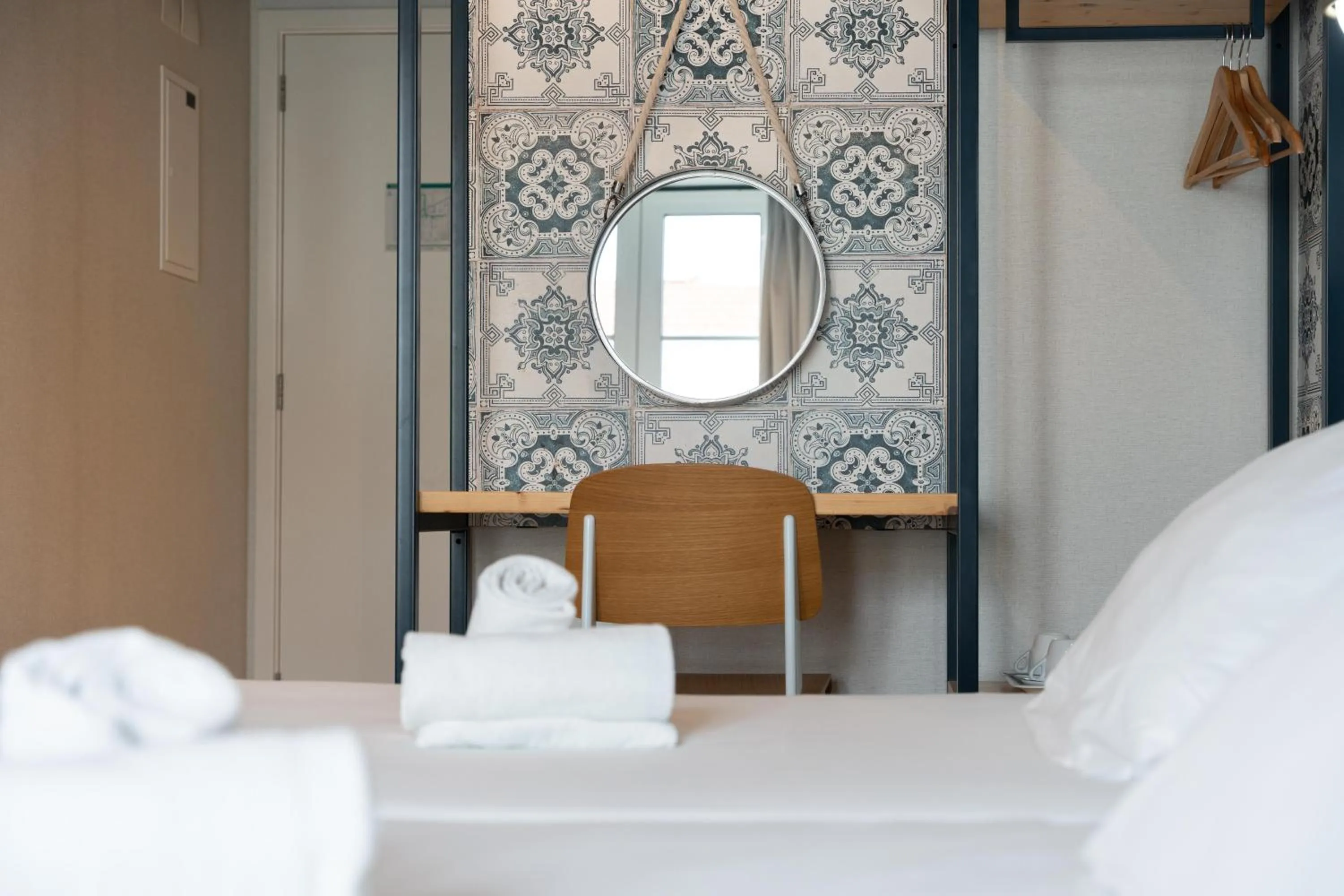 Decorative detail, Bed in The Central House Lisbon Baixa