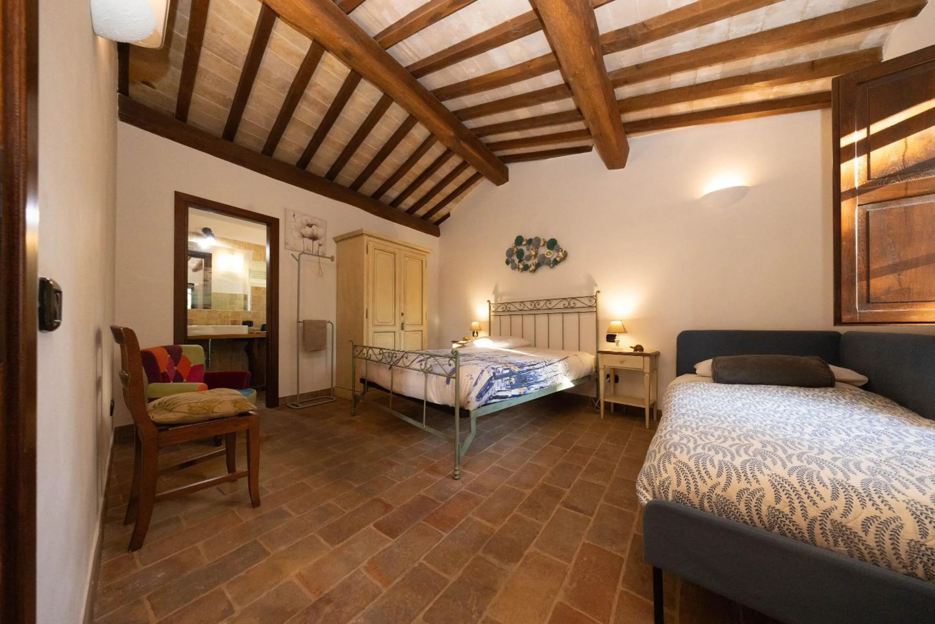 Bedroom, Bed in Agriturismo La Palazzetta di Assisi
