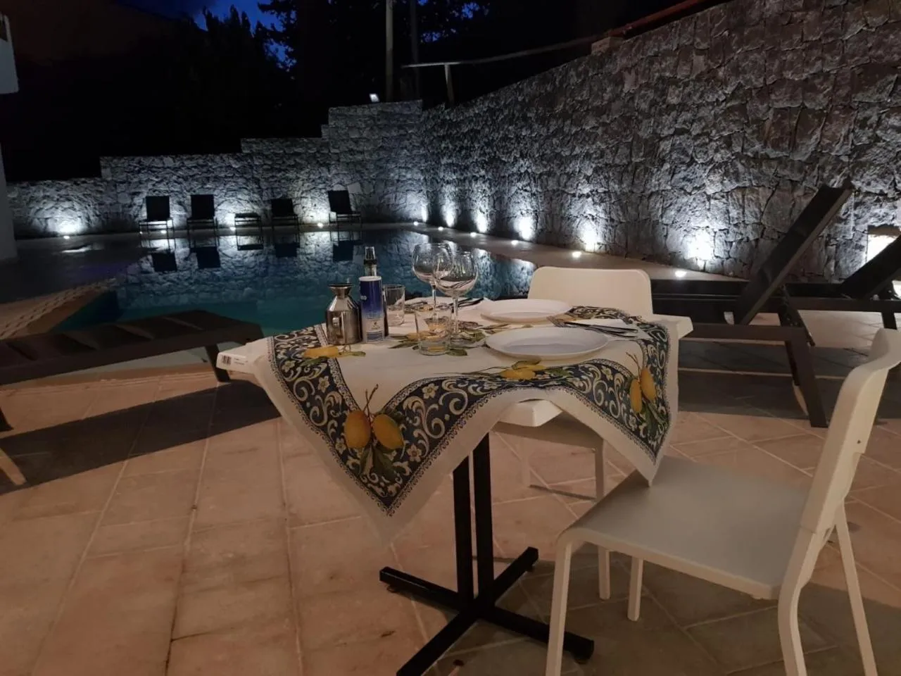 Pool view in Marty Luxury B&B