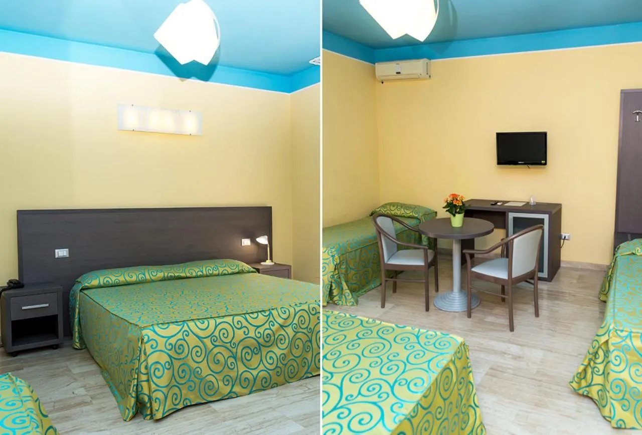 Bed in Hotel Villa Aurora