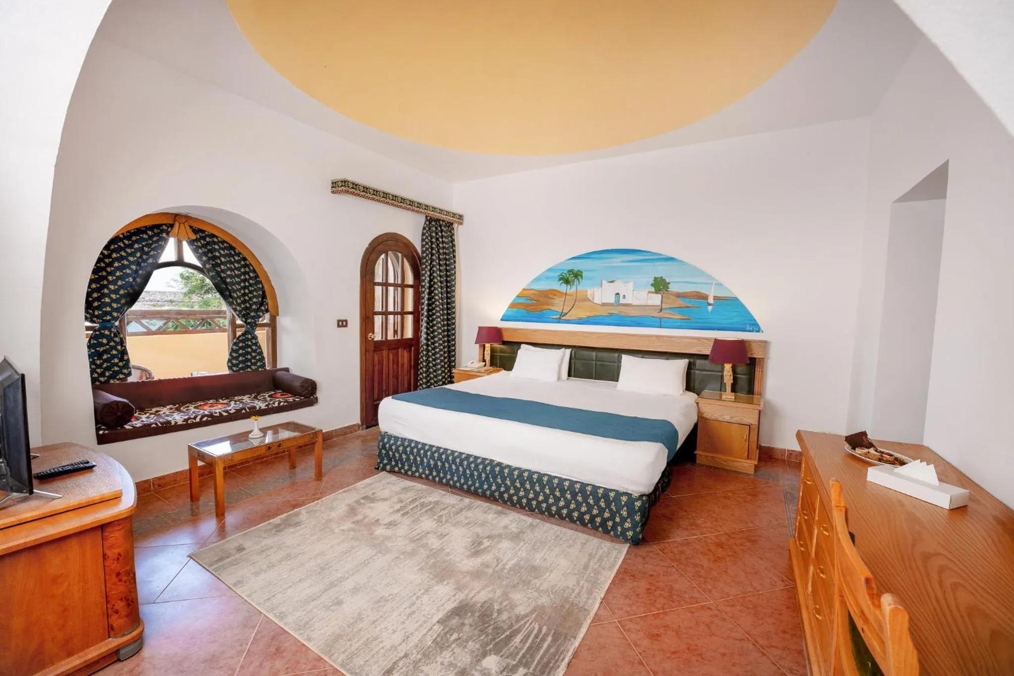 Bed in Seti Abu Simbel Lake Resort