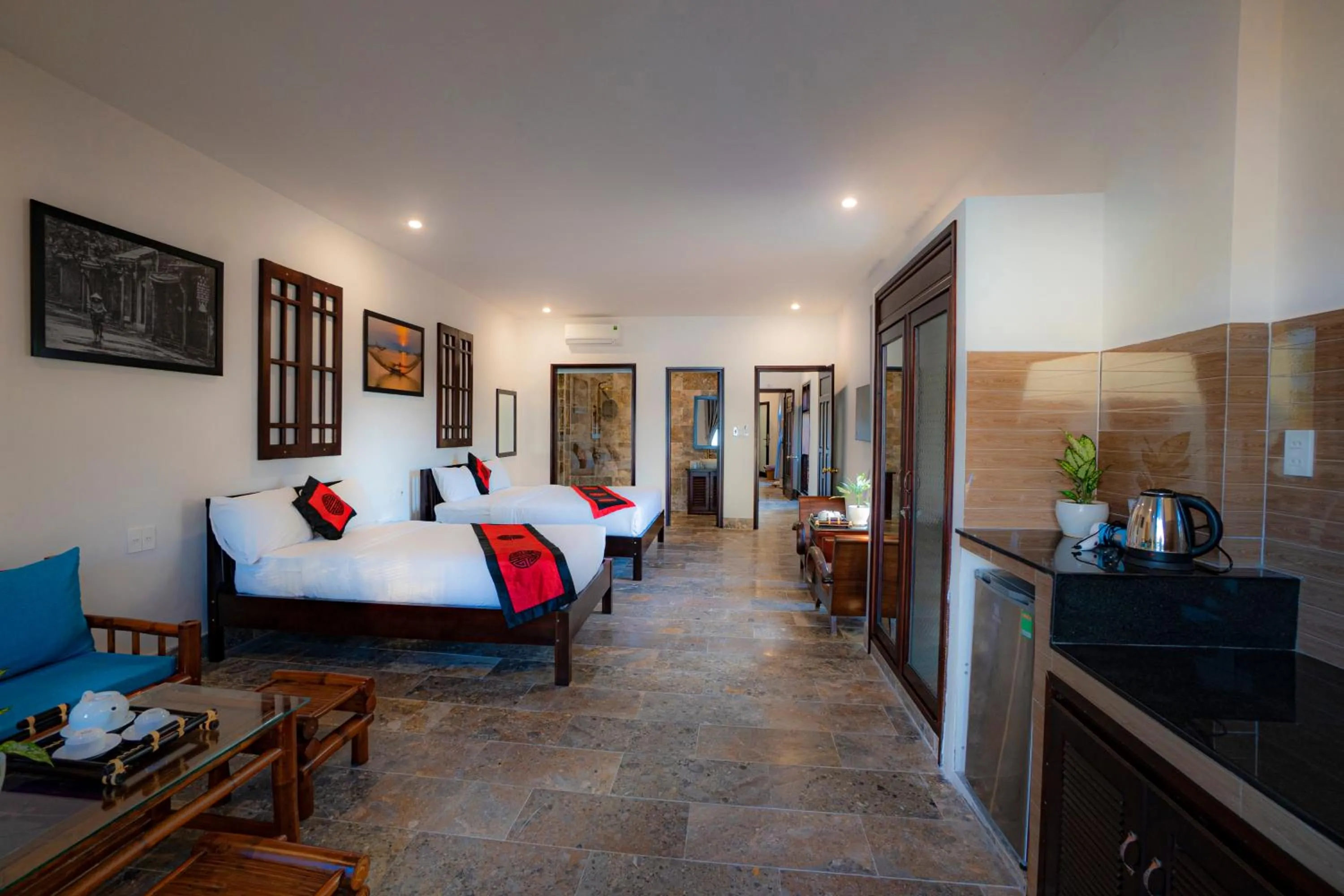 Bed in Green Grapefruit Villa