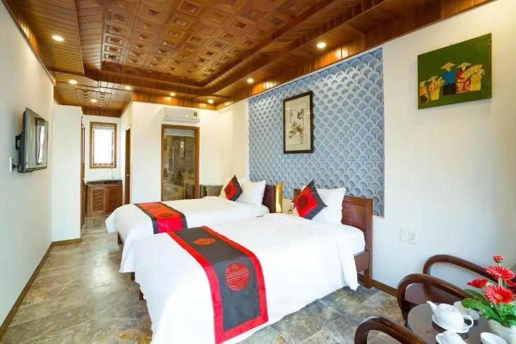 Bed in Green Grapefruit Villa