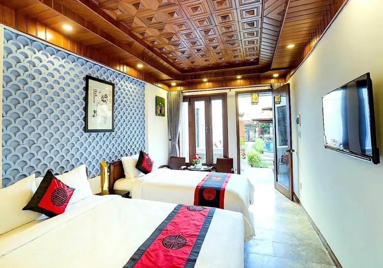 Bed in Green Grapefruit Villa