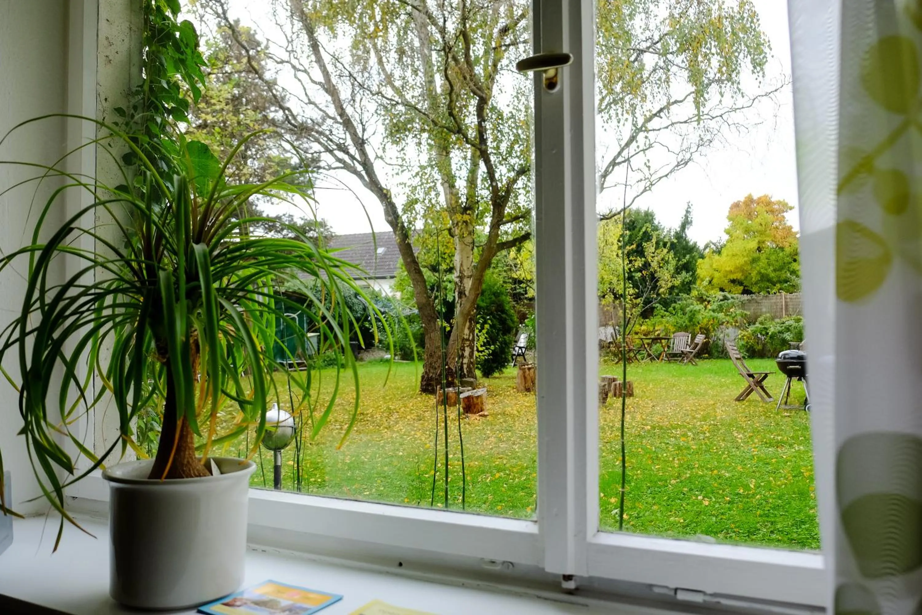 Garden view in Rhein River Guesthouse - direkt am Rhein