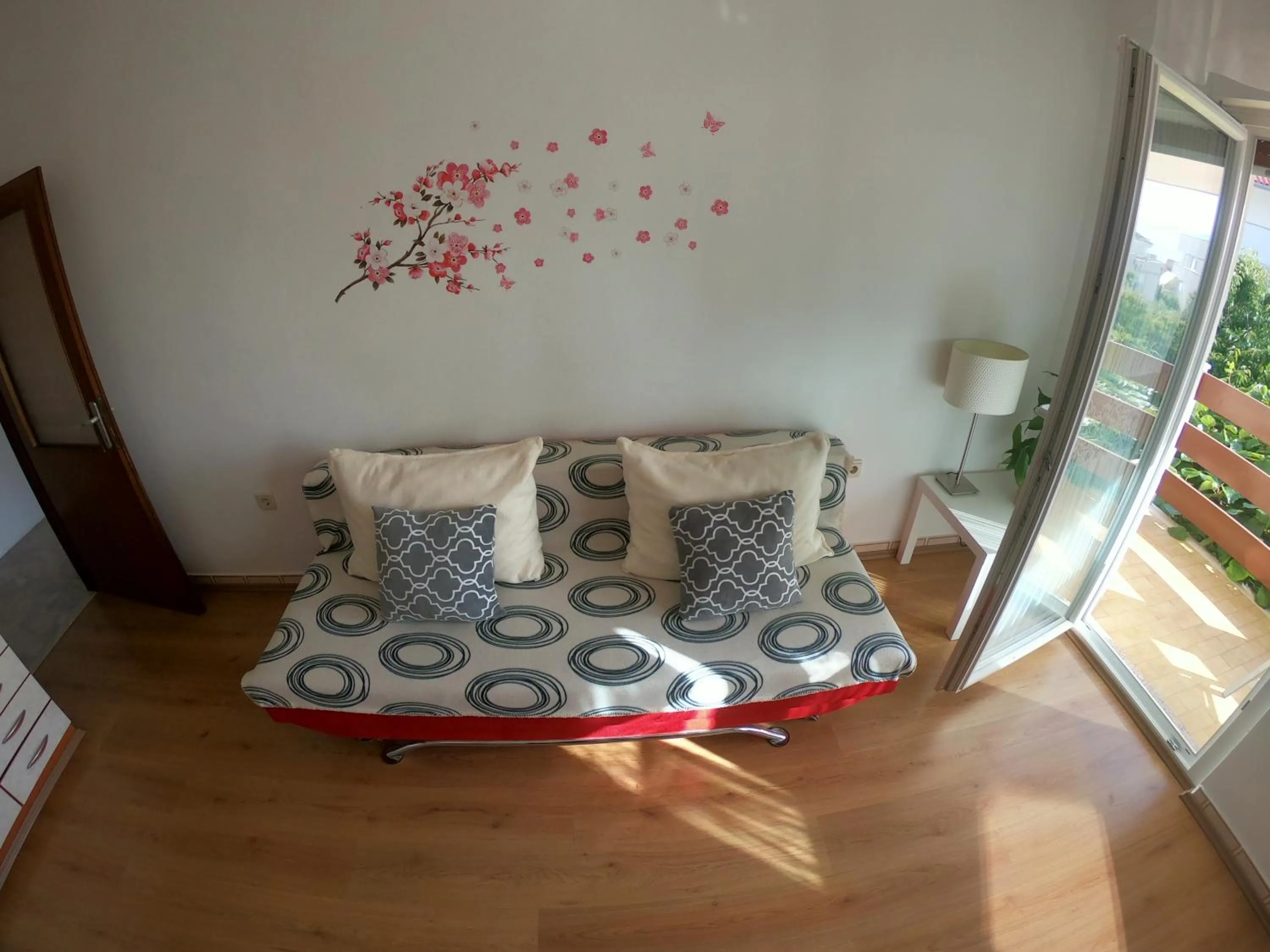 Living room, Bed in Apartments Mima