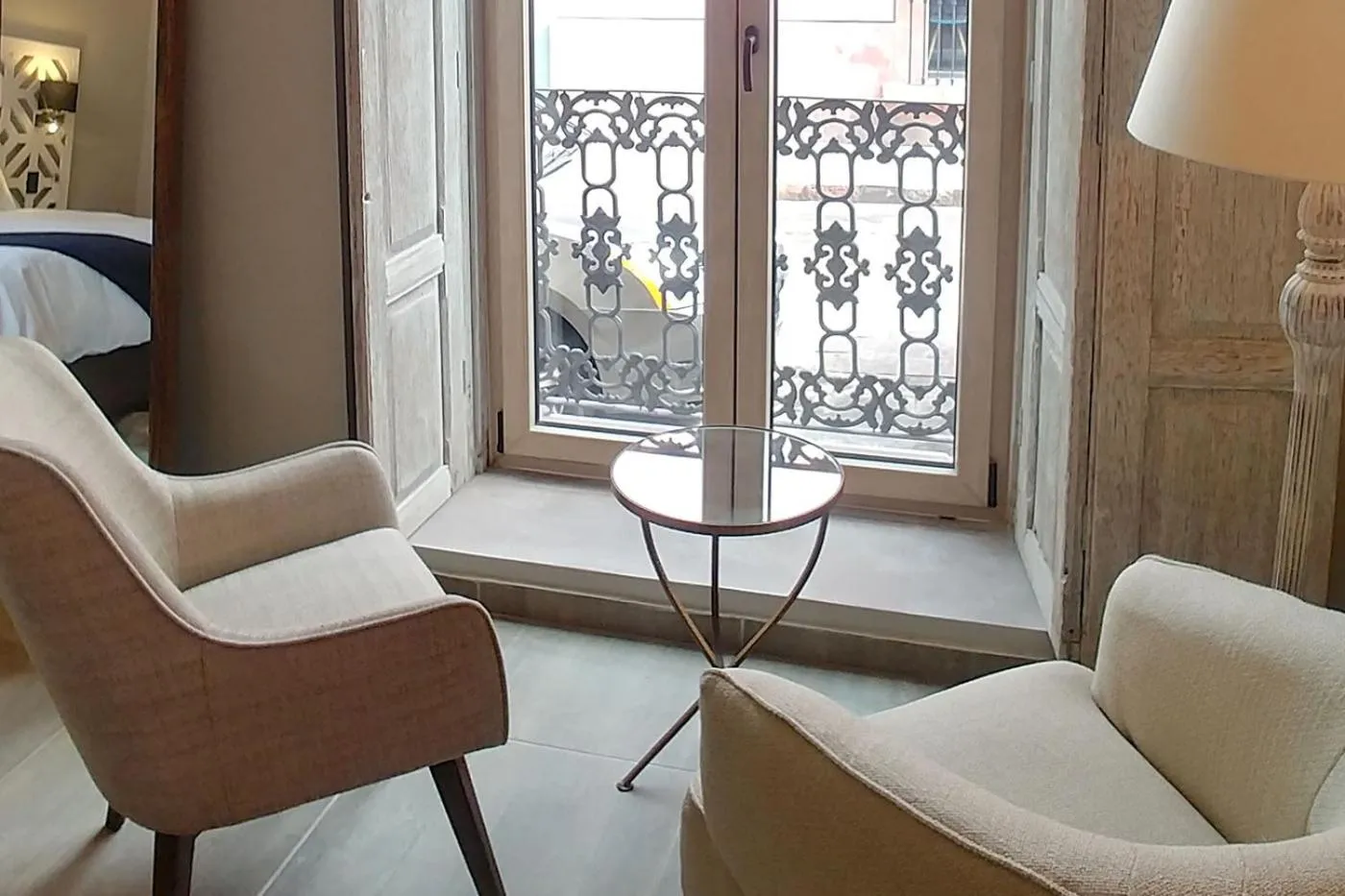 Seating area in Hotel Casa Once