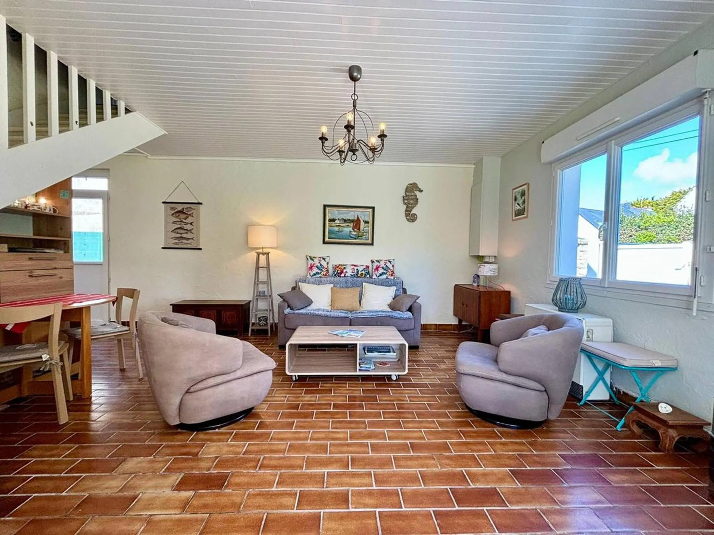 Carnac : Maison 4 pièces, jardin, proche plage, parking - FR-1-377-31