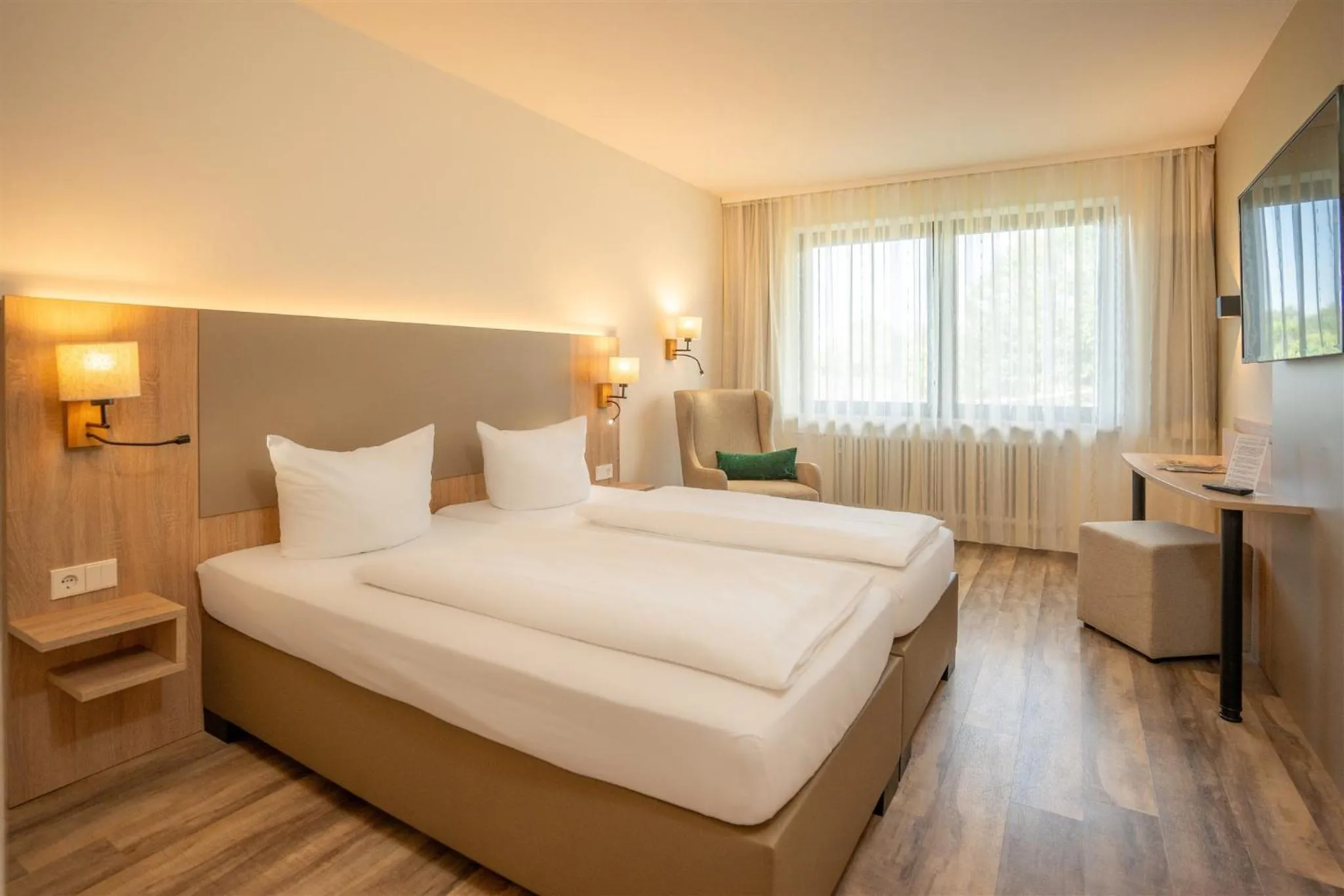 Photo of the whole room, Bed in Waldhotel Eisenberg