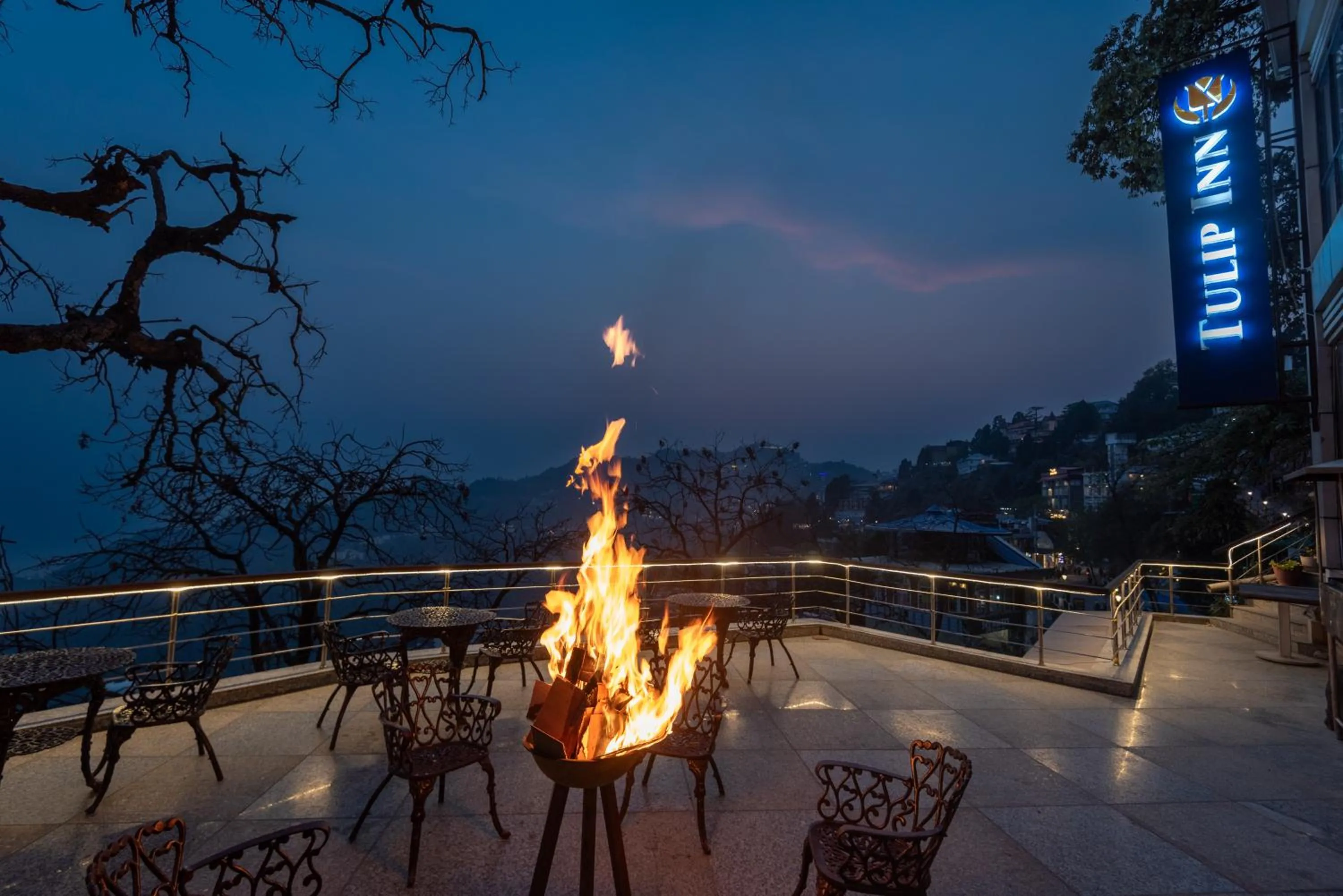 Balcony/Terrace in Tulip Inn Green Castle Mall road