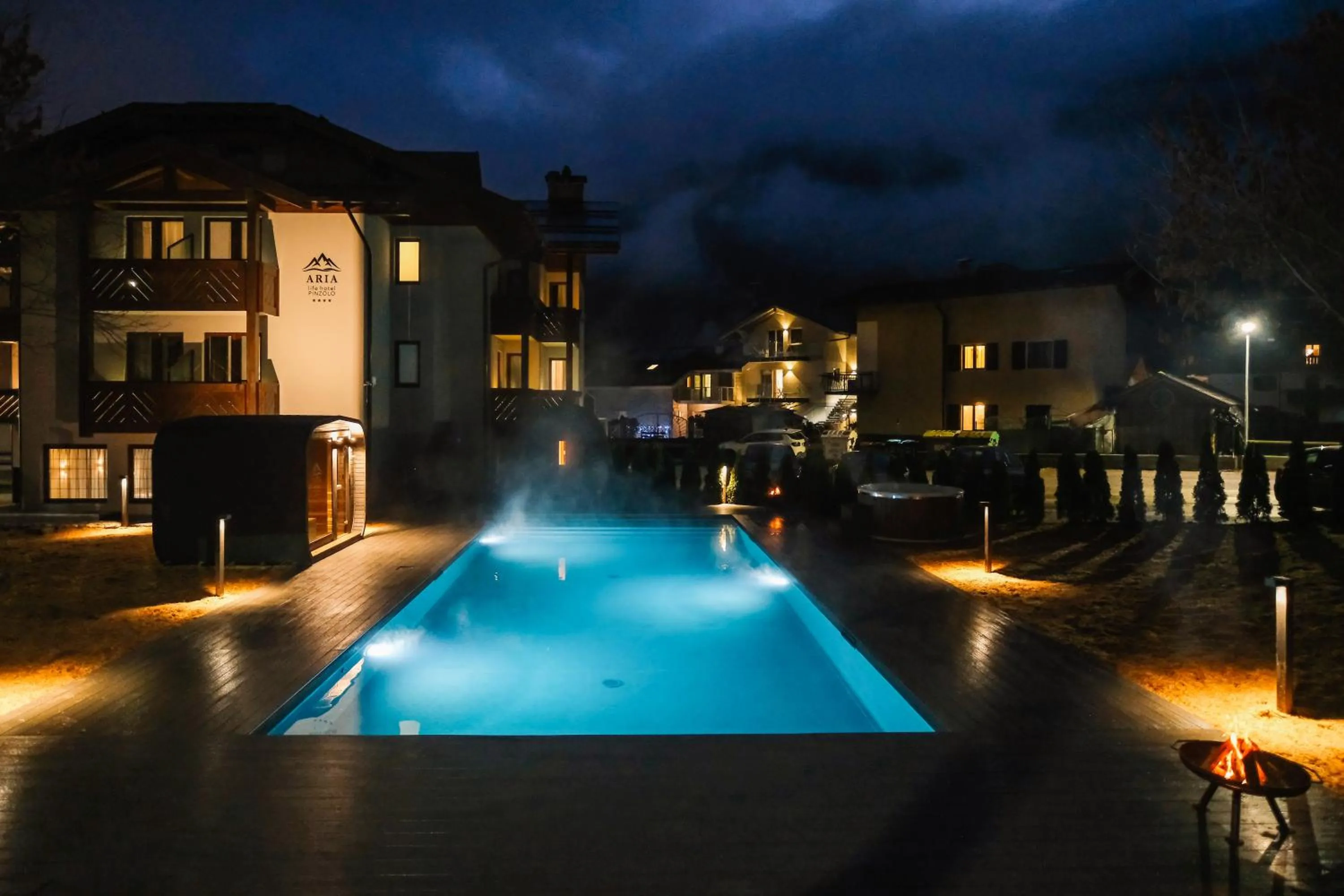 Swimming pool in Aria Life Hotel Pinzolo
