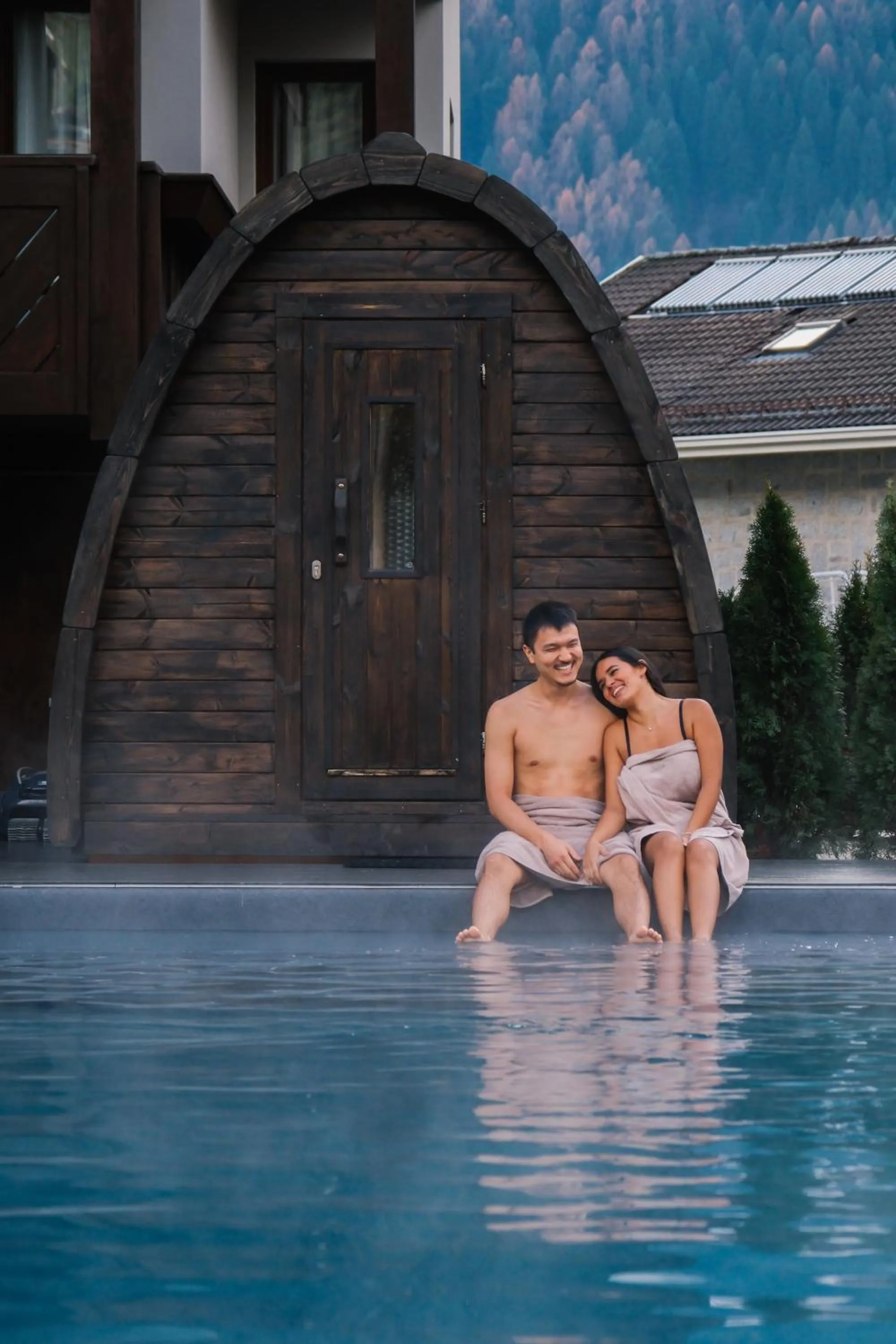 Swimming pool in Aria Life Hotel Pinzolo