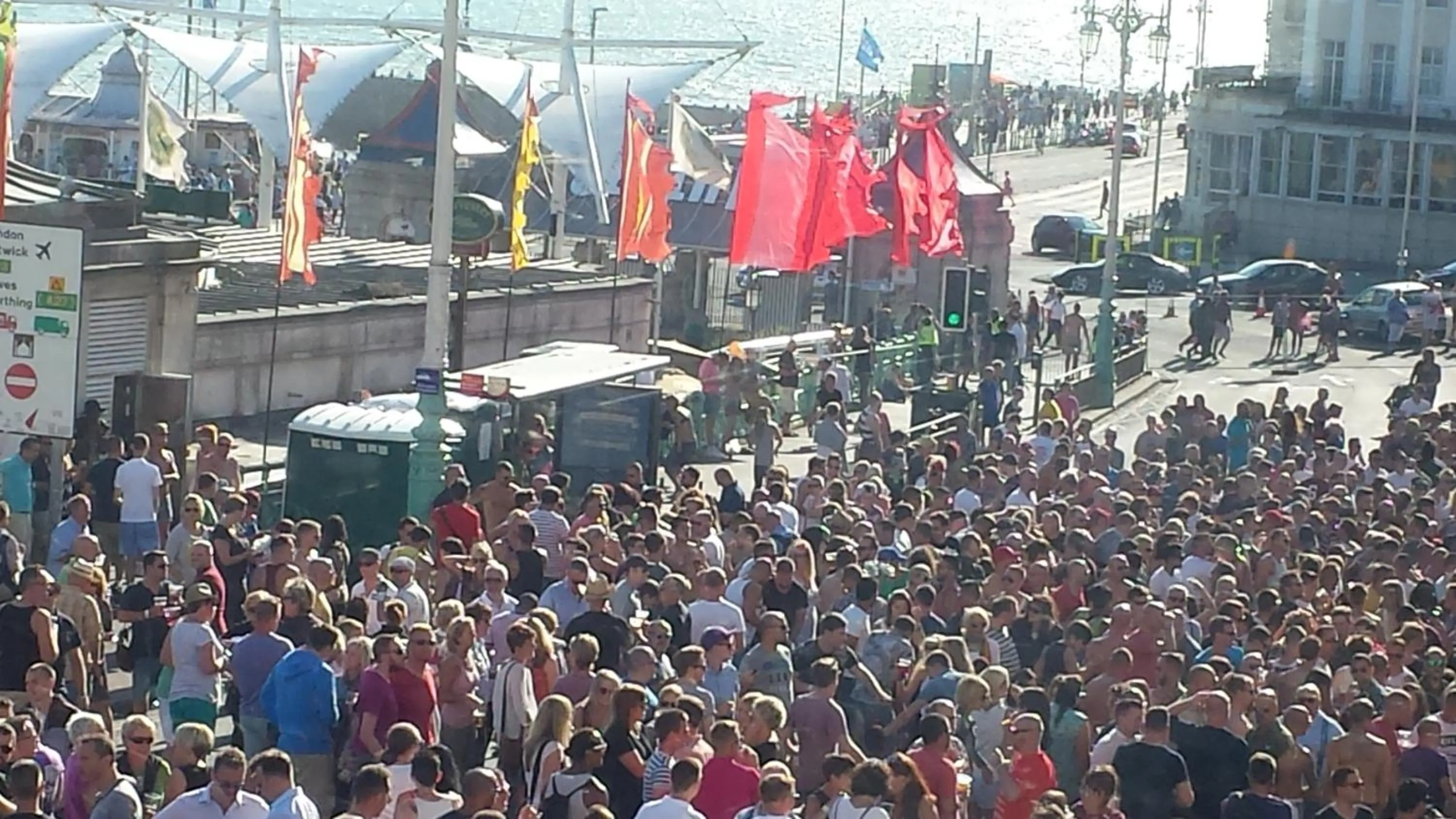 People in Atlantic Seafront