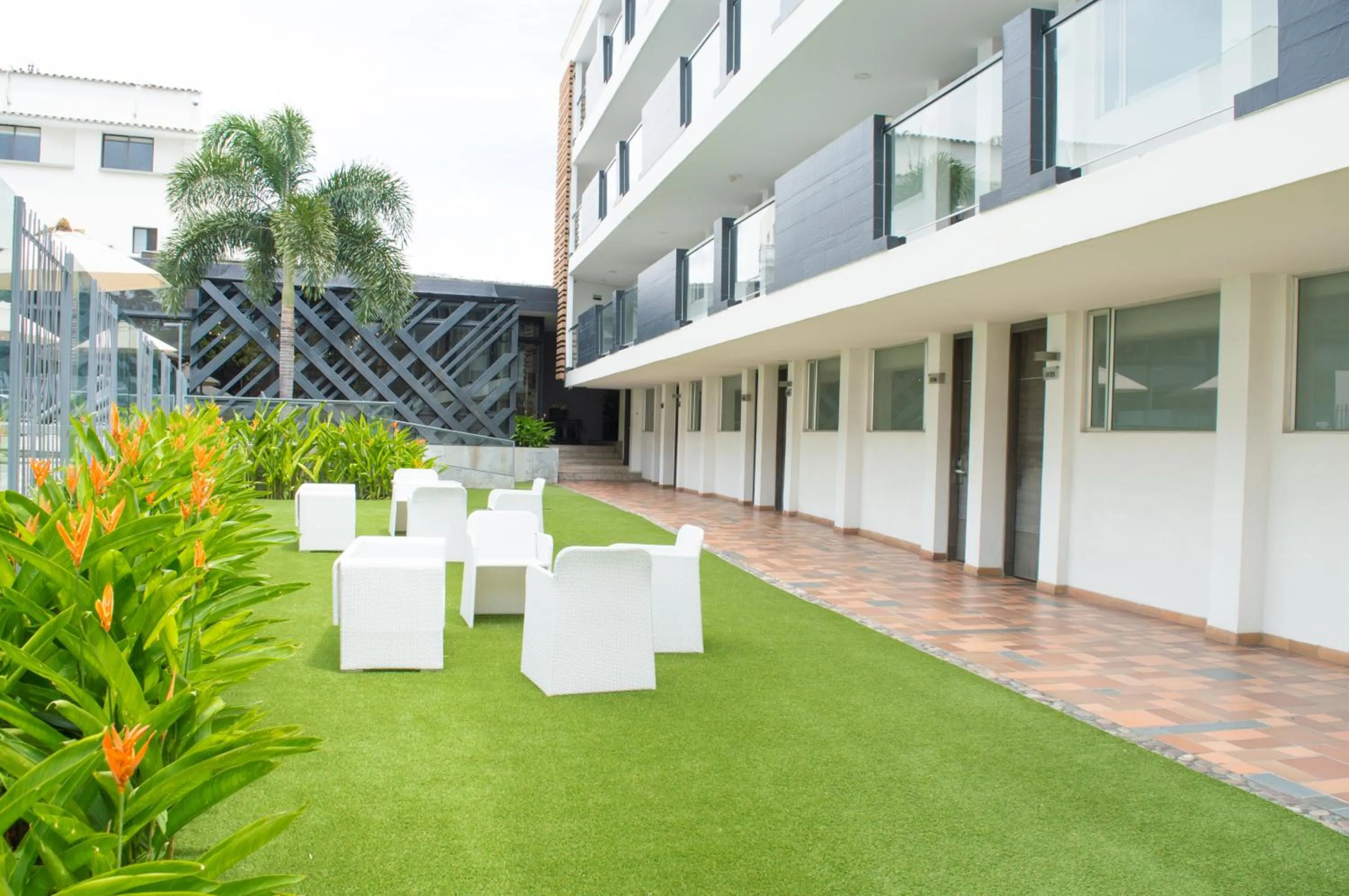 Garden in Hotel CasaBlanca Cucuta