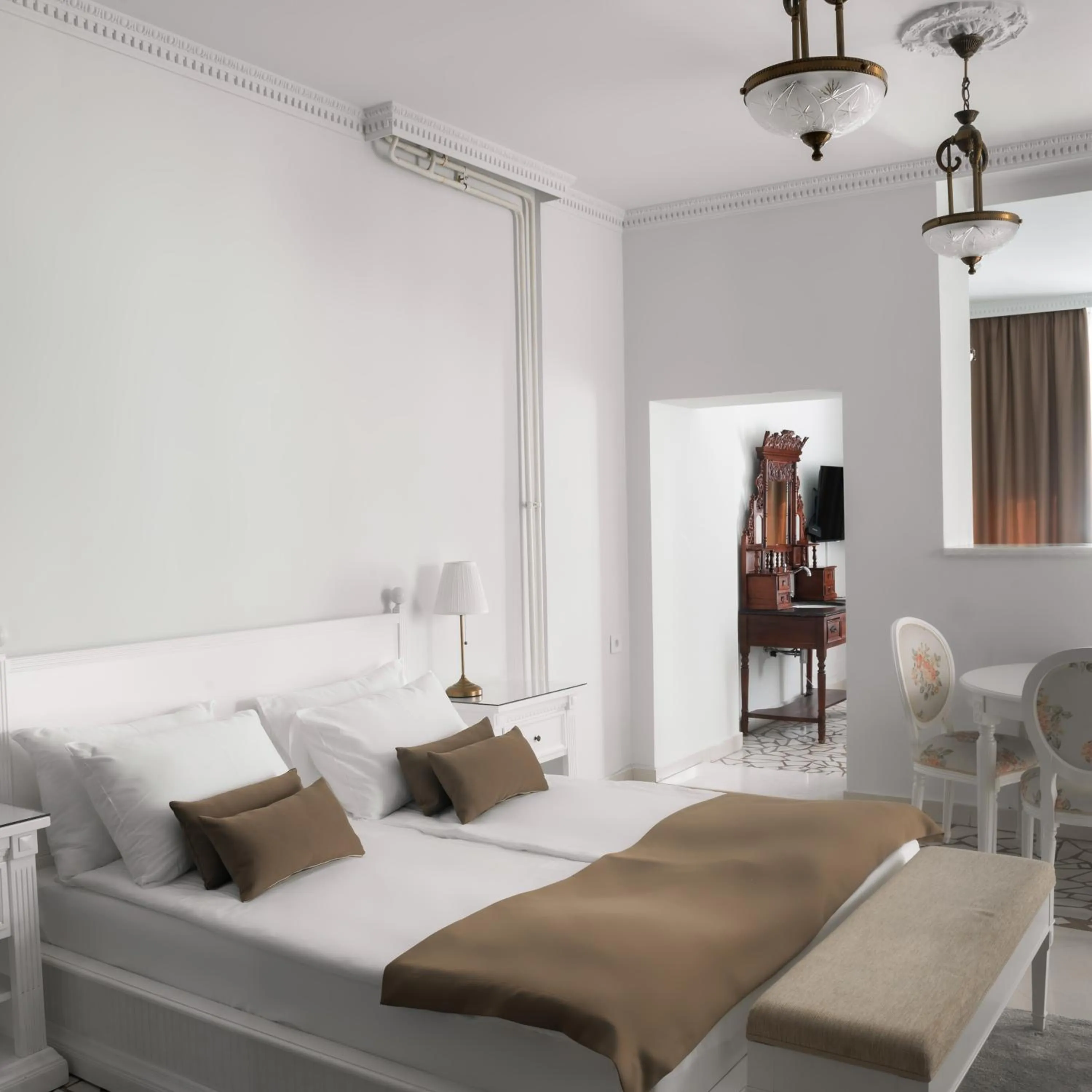 Bed in Garni Hotel Helvetia