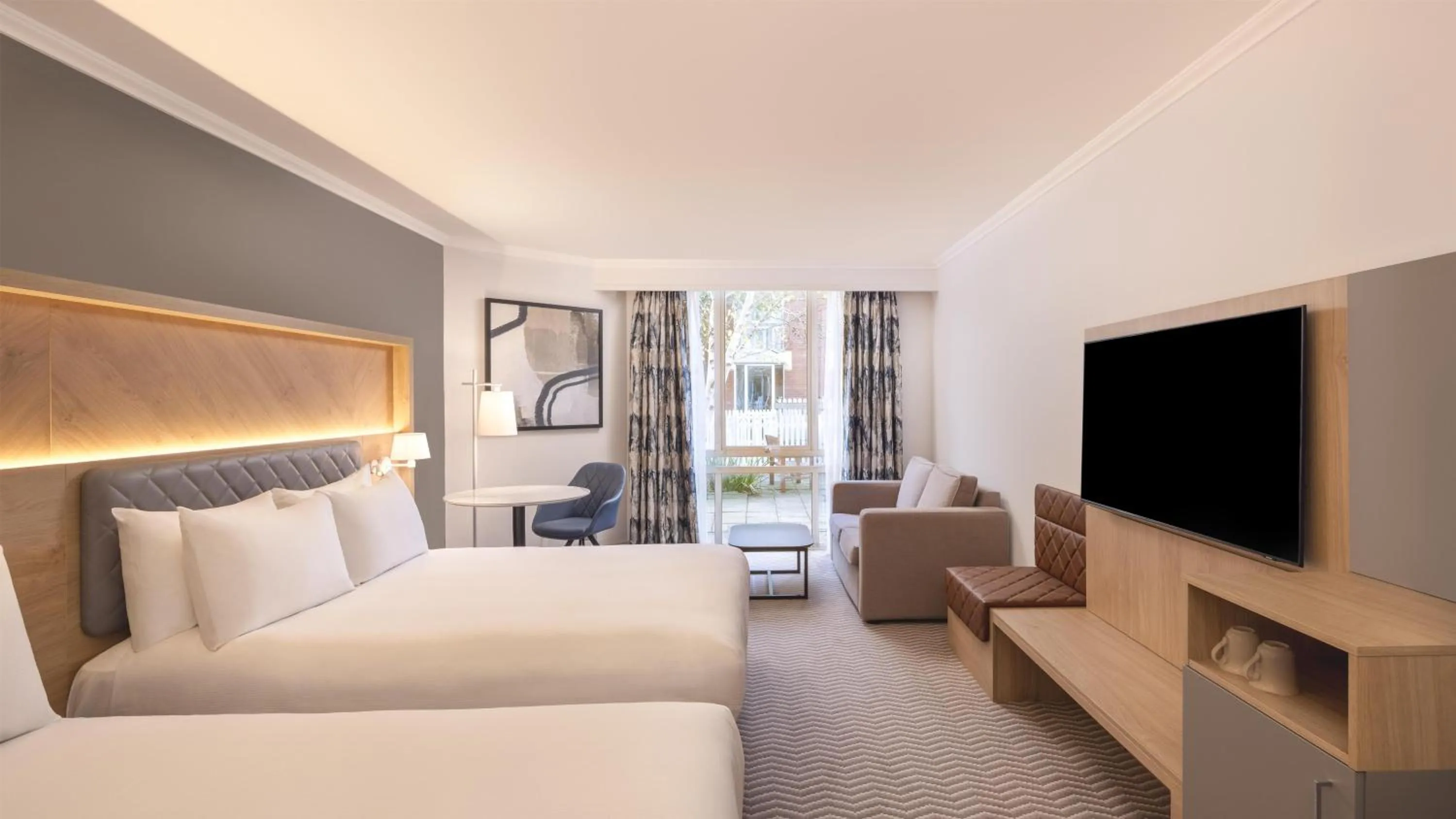 Bed in Hilton Northampton Hotel