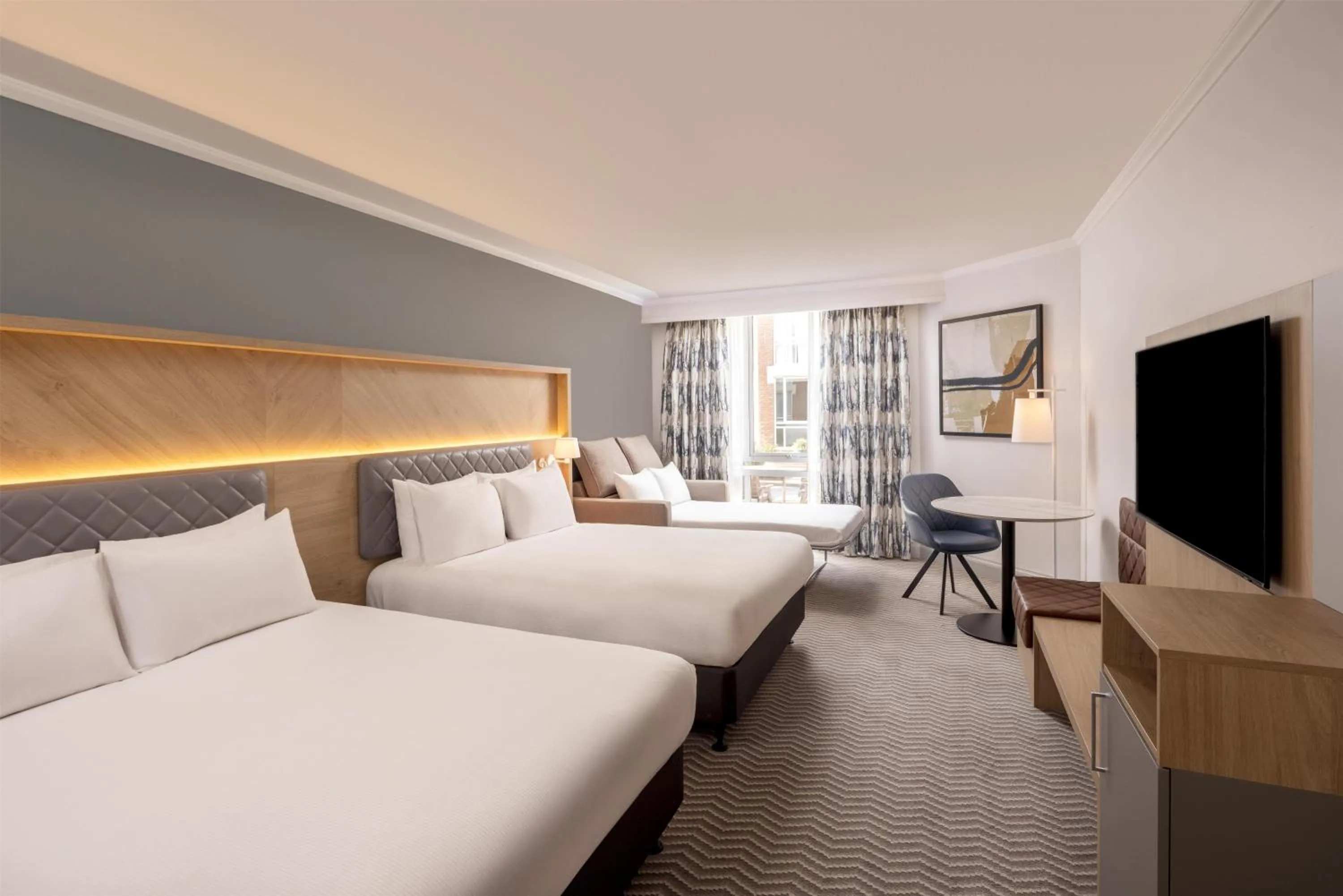 Bed in Hilton Northampton Hotel