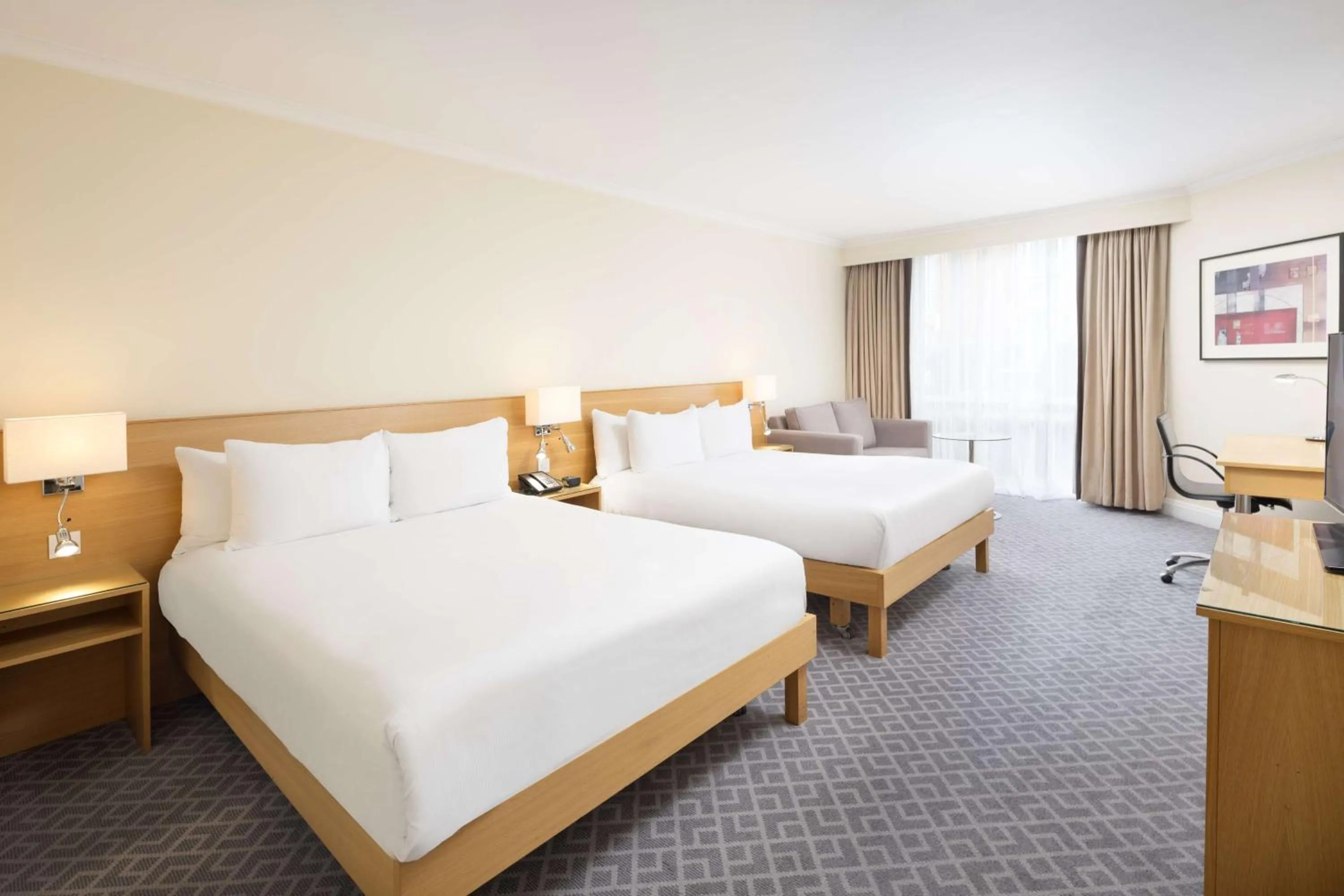 Bed in Hilton Northampton Hotel