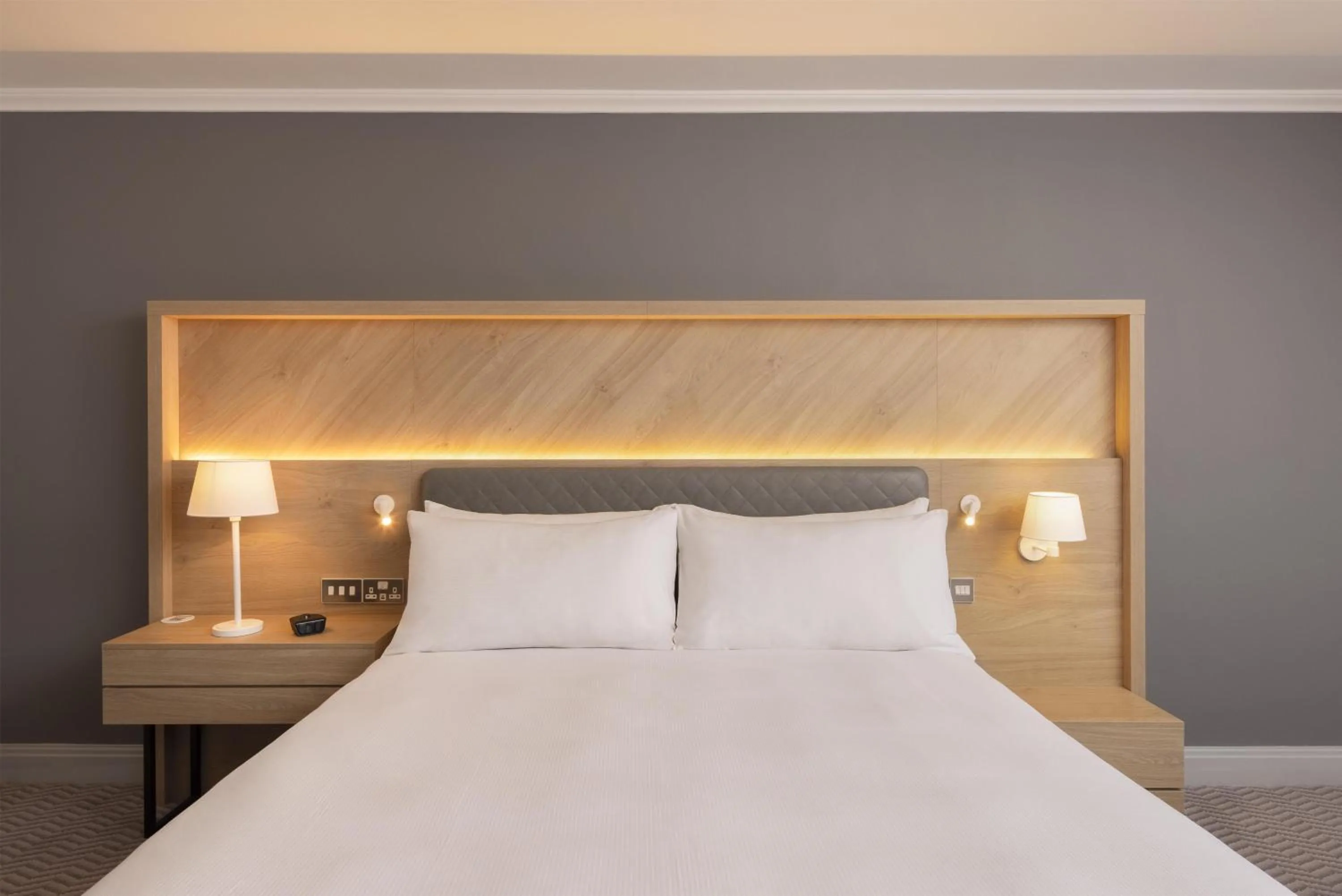 Bed in Hilton Northampton Hotel