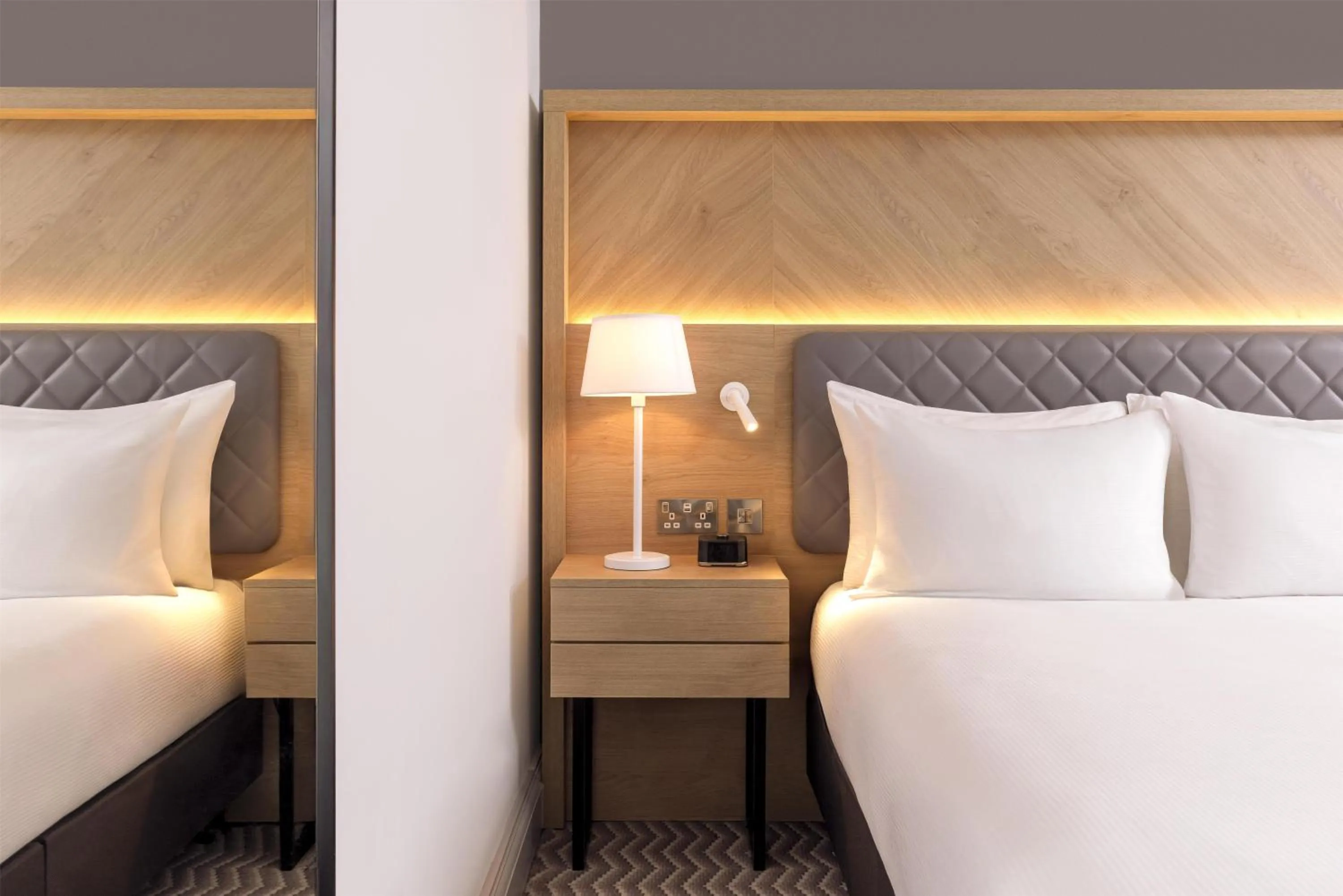 Bed in Hilton Northampton Hotel