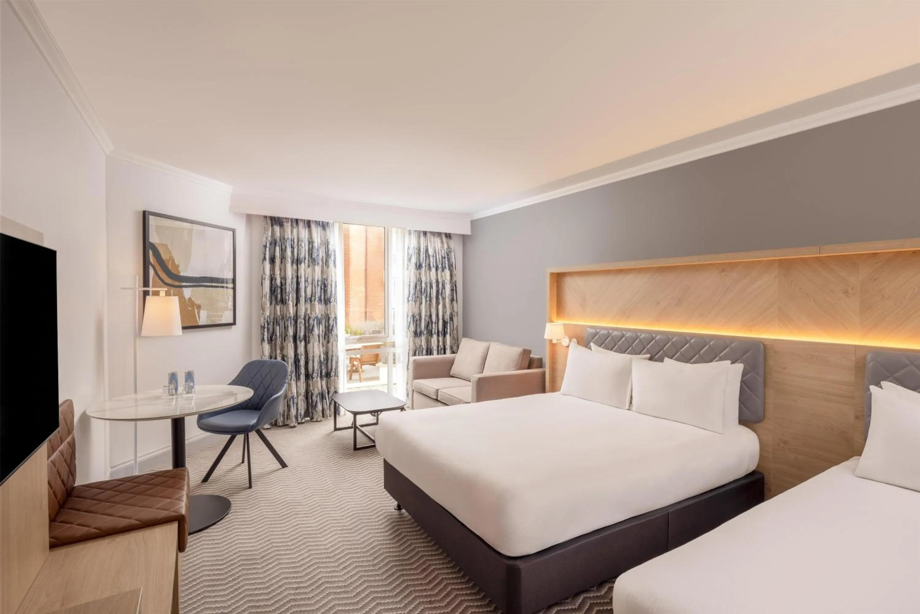 Bed in Hilton Northampton Hotel