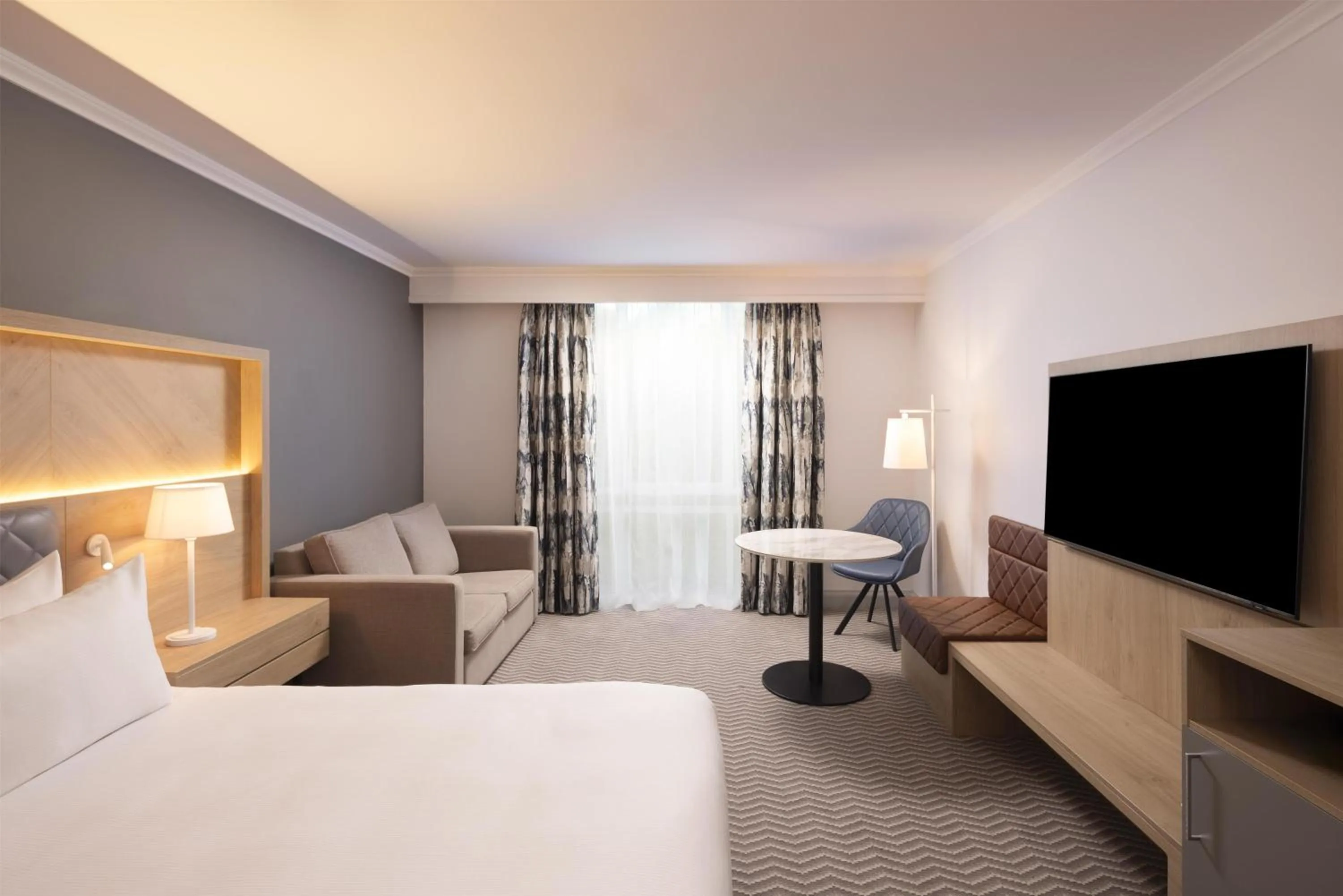 Bed in Hilton Northampton Hotel