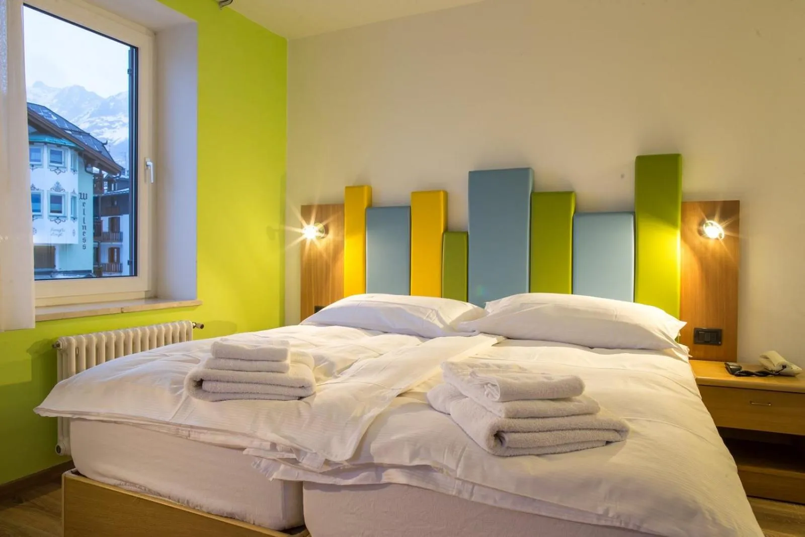 Bed in Alpencolor Hotel Tonale