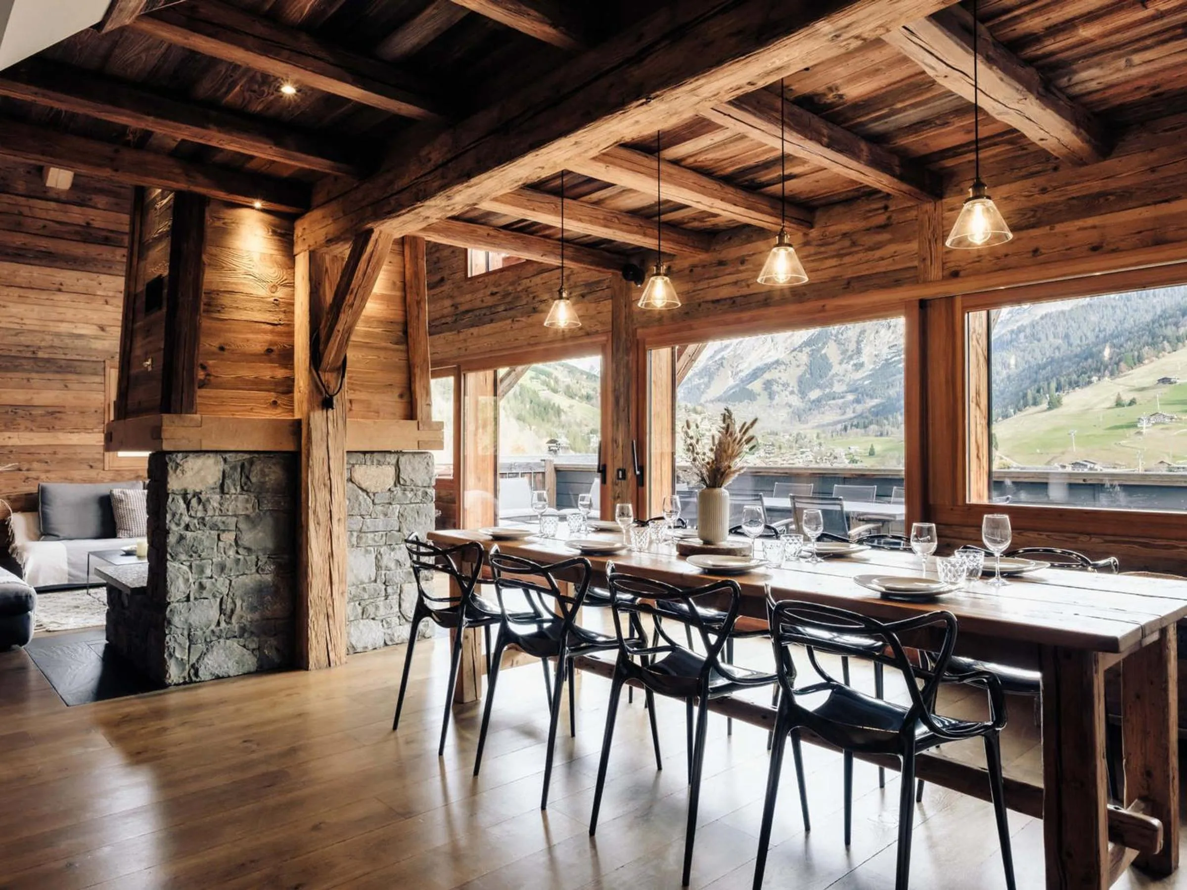Chalet 5★, 12 pers, spa, sauna, proche pistes, 5 ch. - FR-1-304-229