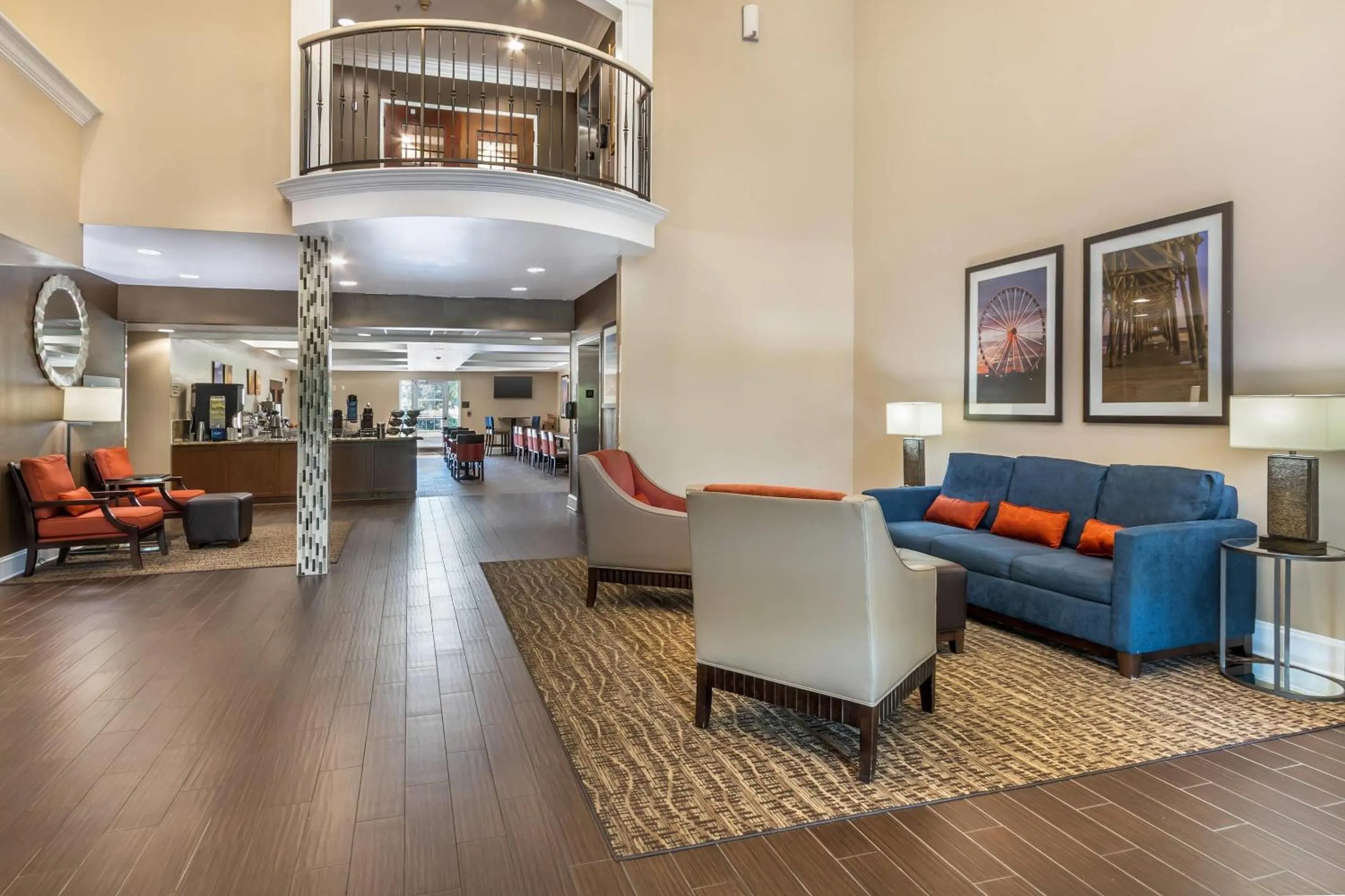 Lobby or reception in Comfort Suites Myrtle Beach Central