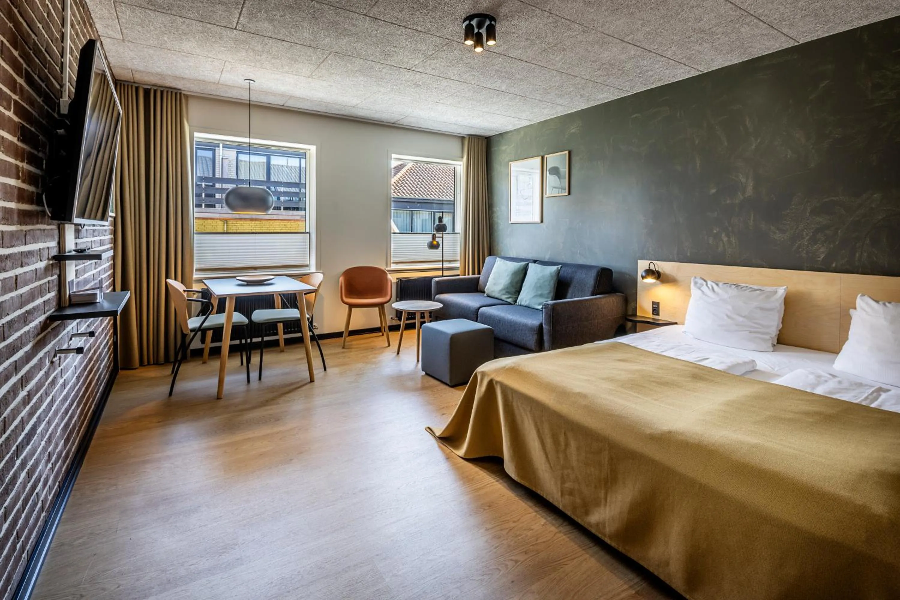 Bedroom, Bed in Fjordgaarden - Spa - Hotel - Konference