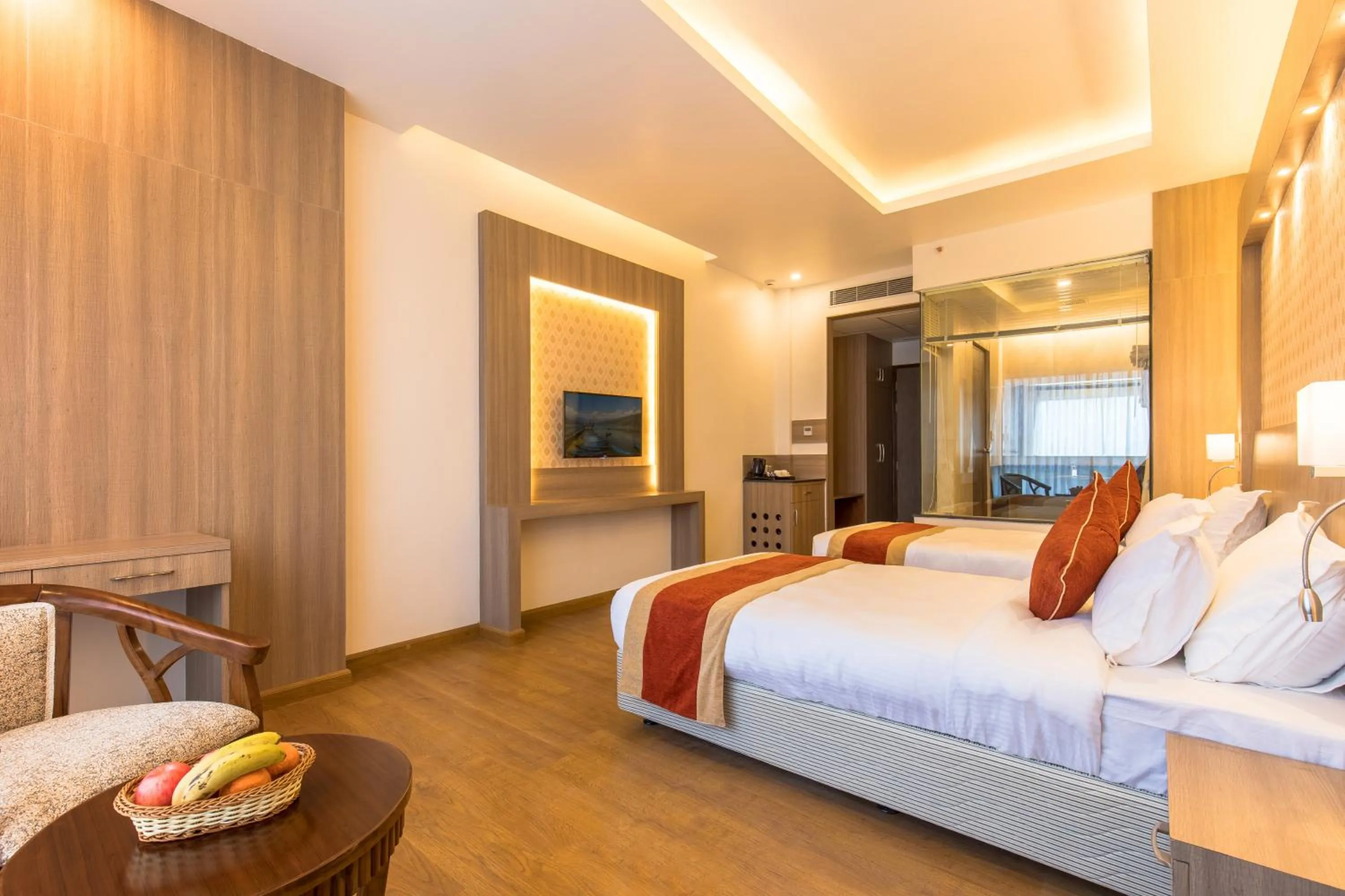 Photo of the whole room, Bed in Landmark Kathmandu