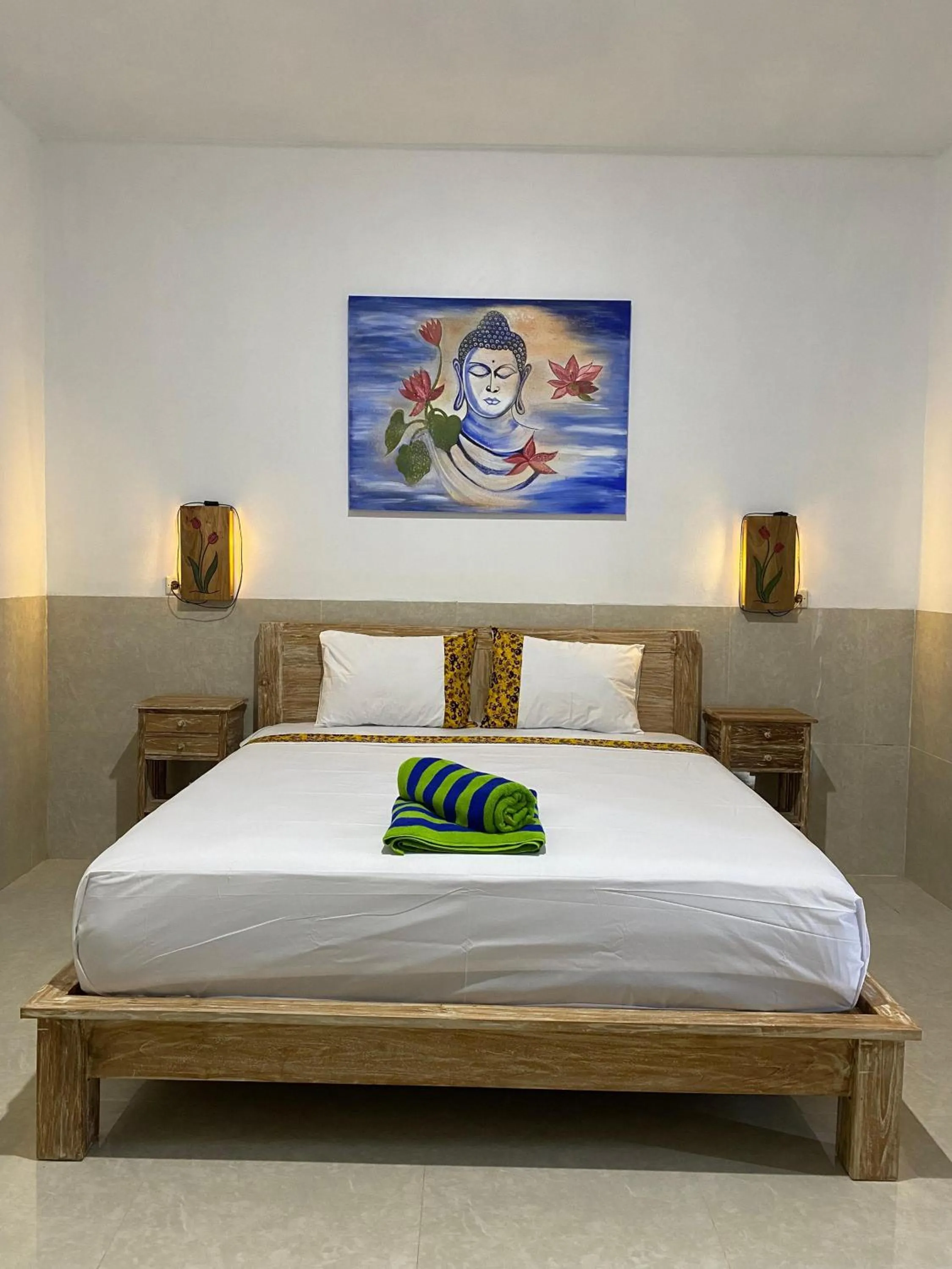 Bed in COCONUT BEACH BUNGALOWs & WARUNG 2