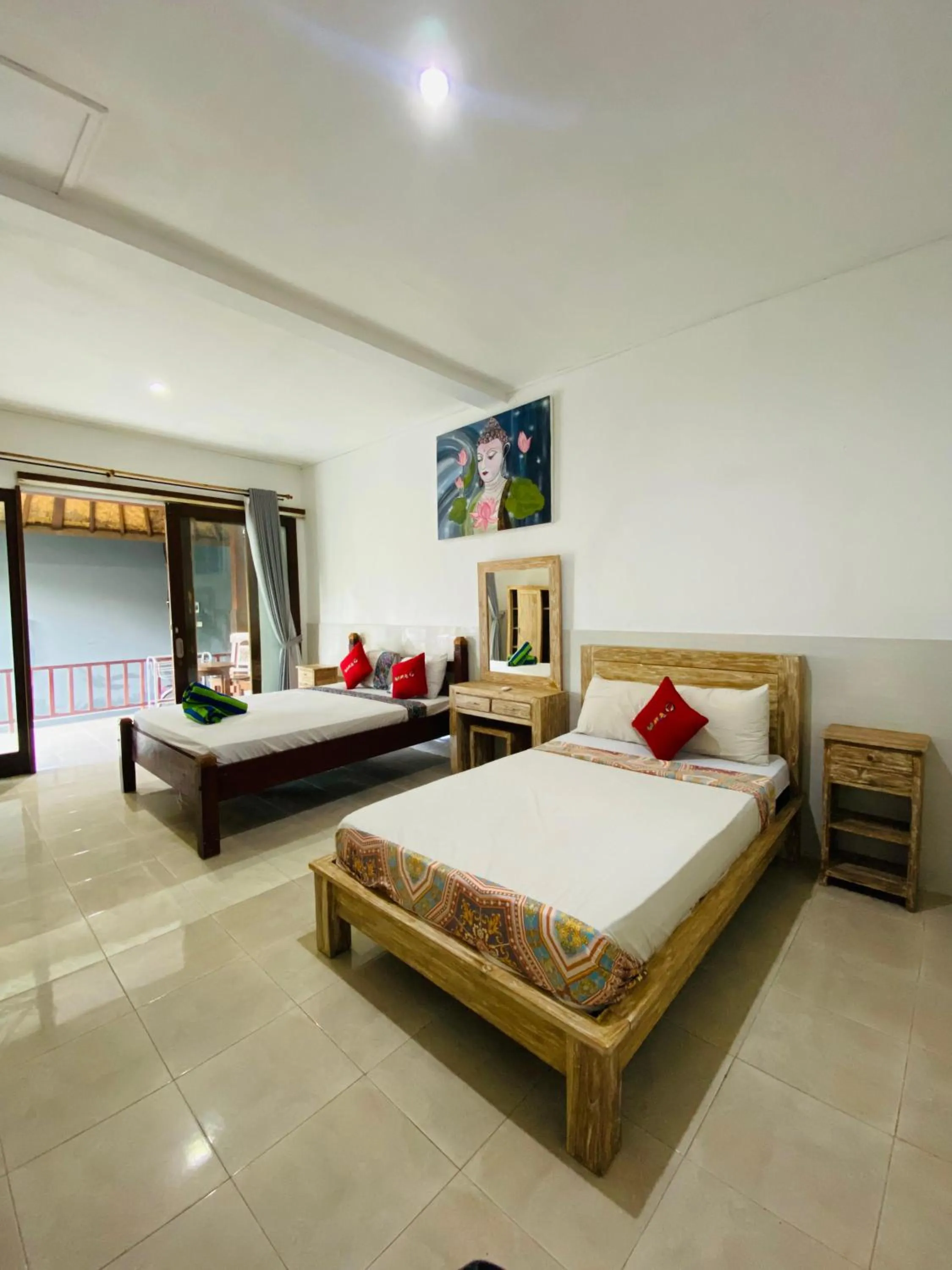 Bed in COCONUT BEACH BUNGALOWs & WARUNG 2