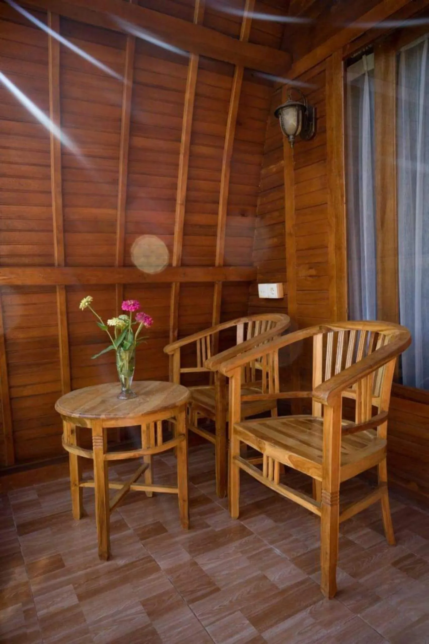 Seating area in The Peace Arta Bungalow