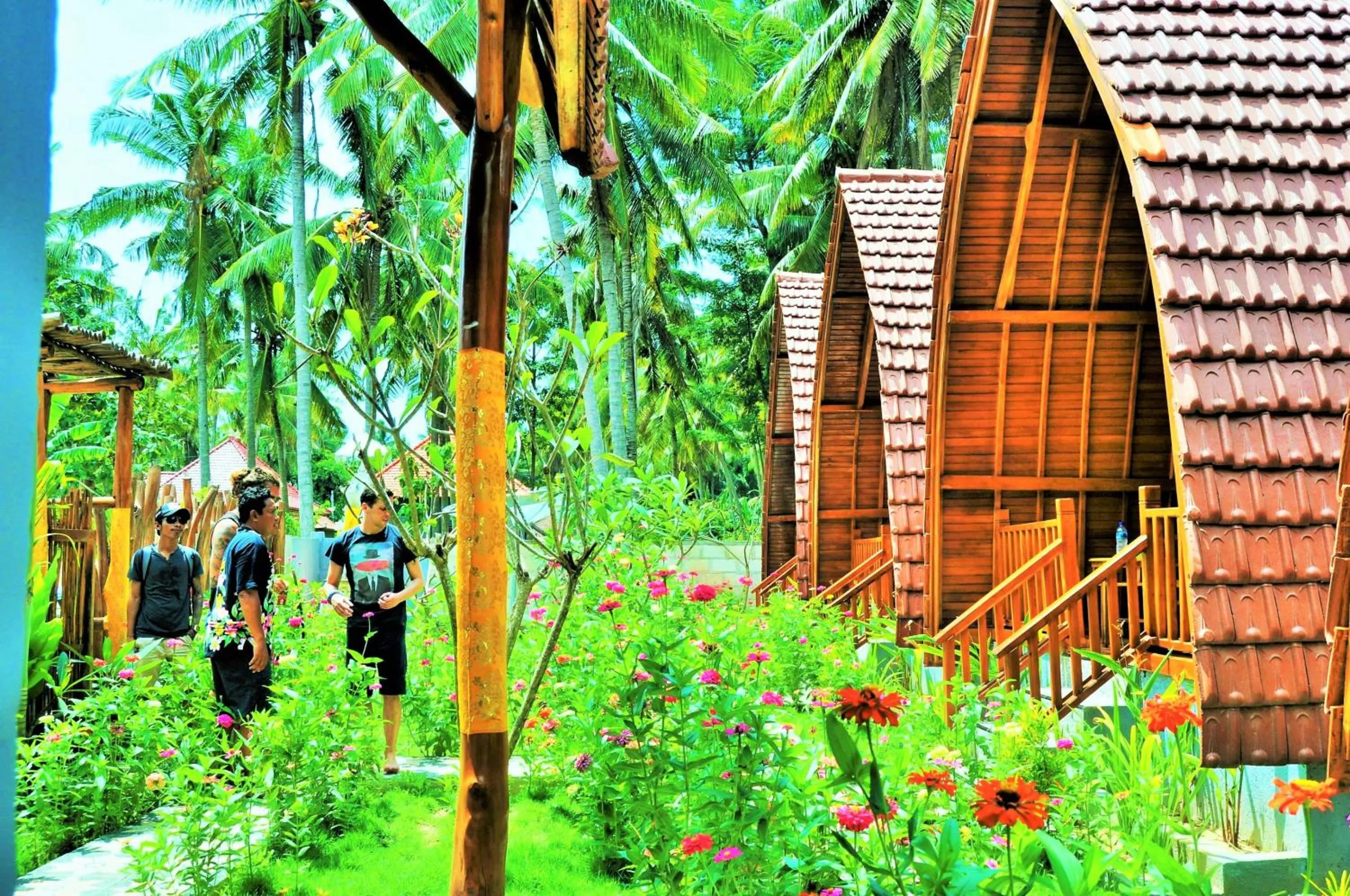 Garden view in The Peace Arta Bungalow