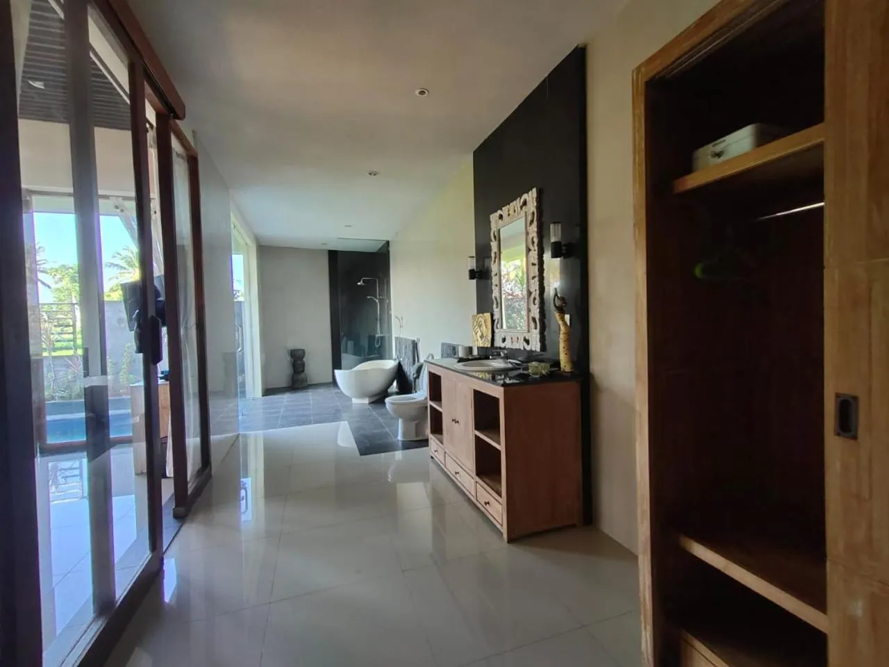 Bathroom, Bed in Asri Sari Ubud Villa & Resort