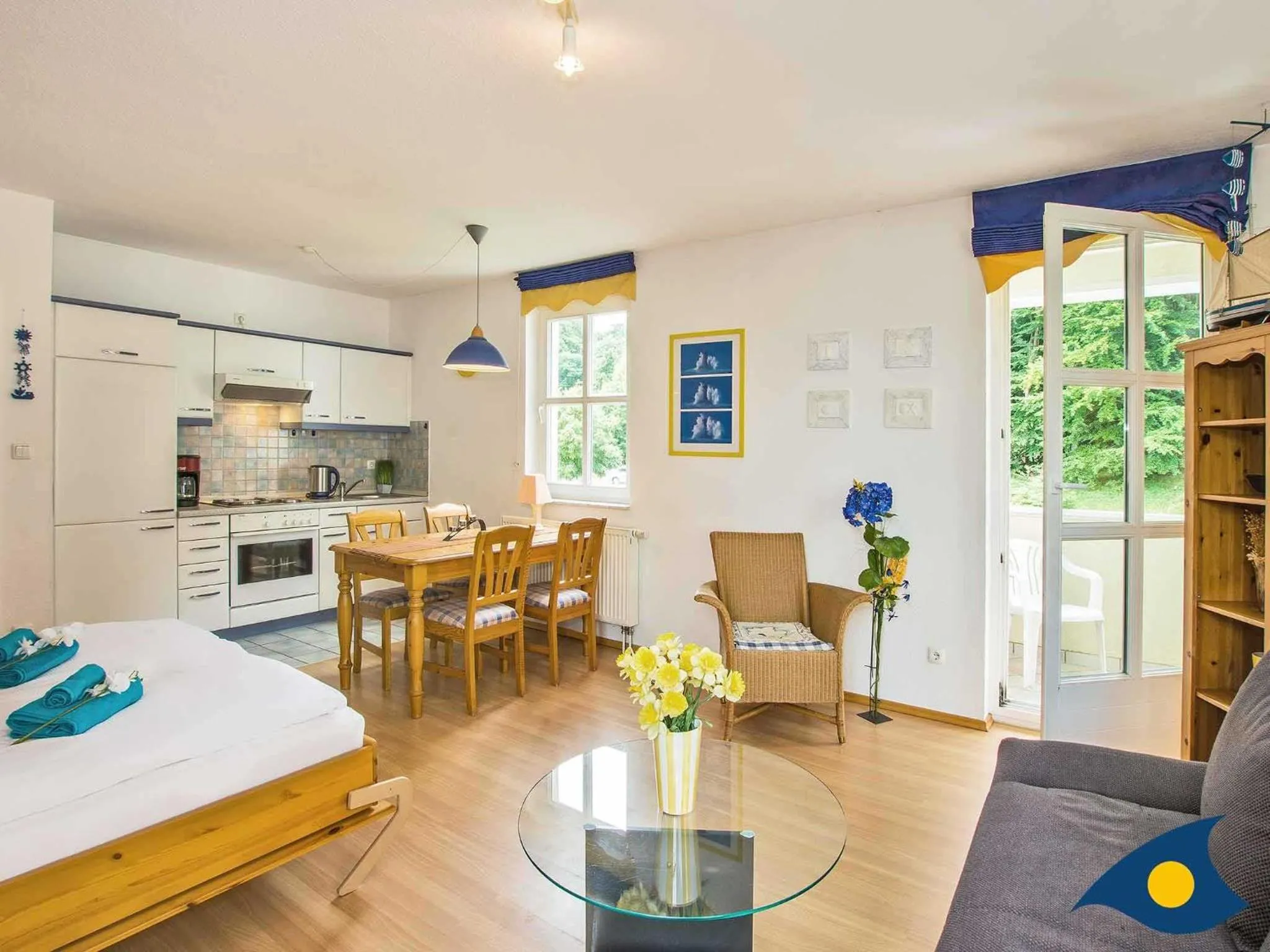 Bed in Villa Margot Whg 15