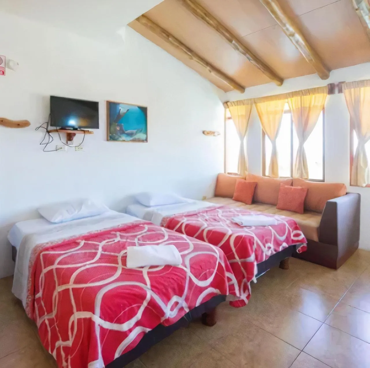 Bed in Galapagos Verde Azul