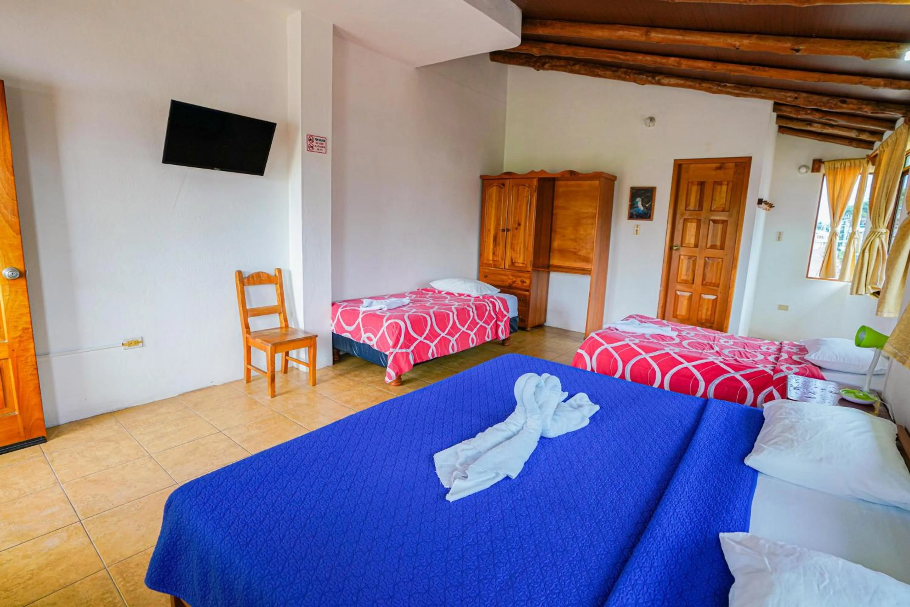 Bed in Galapagos Verde Azul