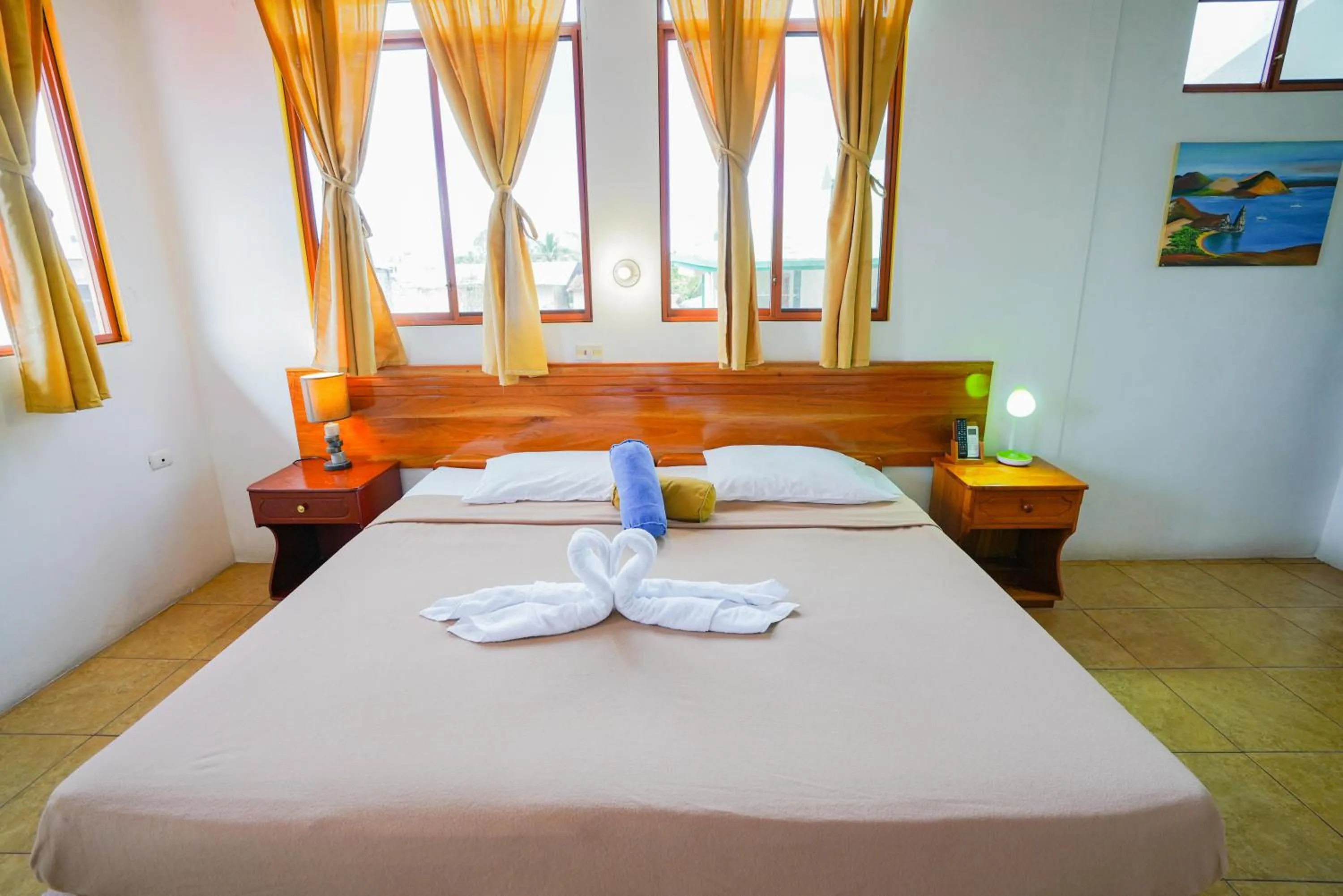 Bed in Galapagos Verde Azul